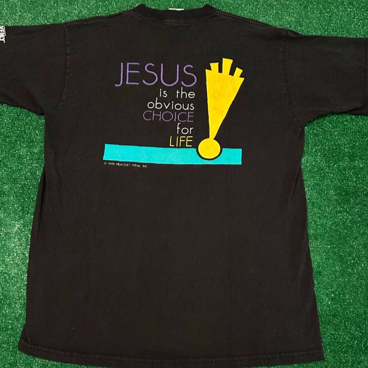 Vintage VINTAGE 90s Jesus Tee Shirt Tough Choices Jesus Choice 1999 VTG Shirt Mens Large Size US L / EU 52-54 / 3 - 2 Thumbnail