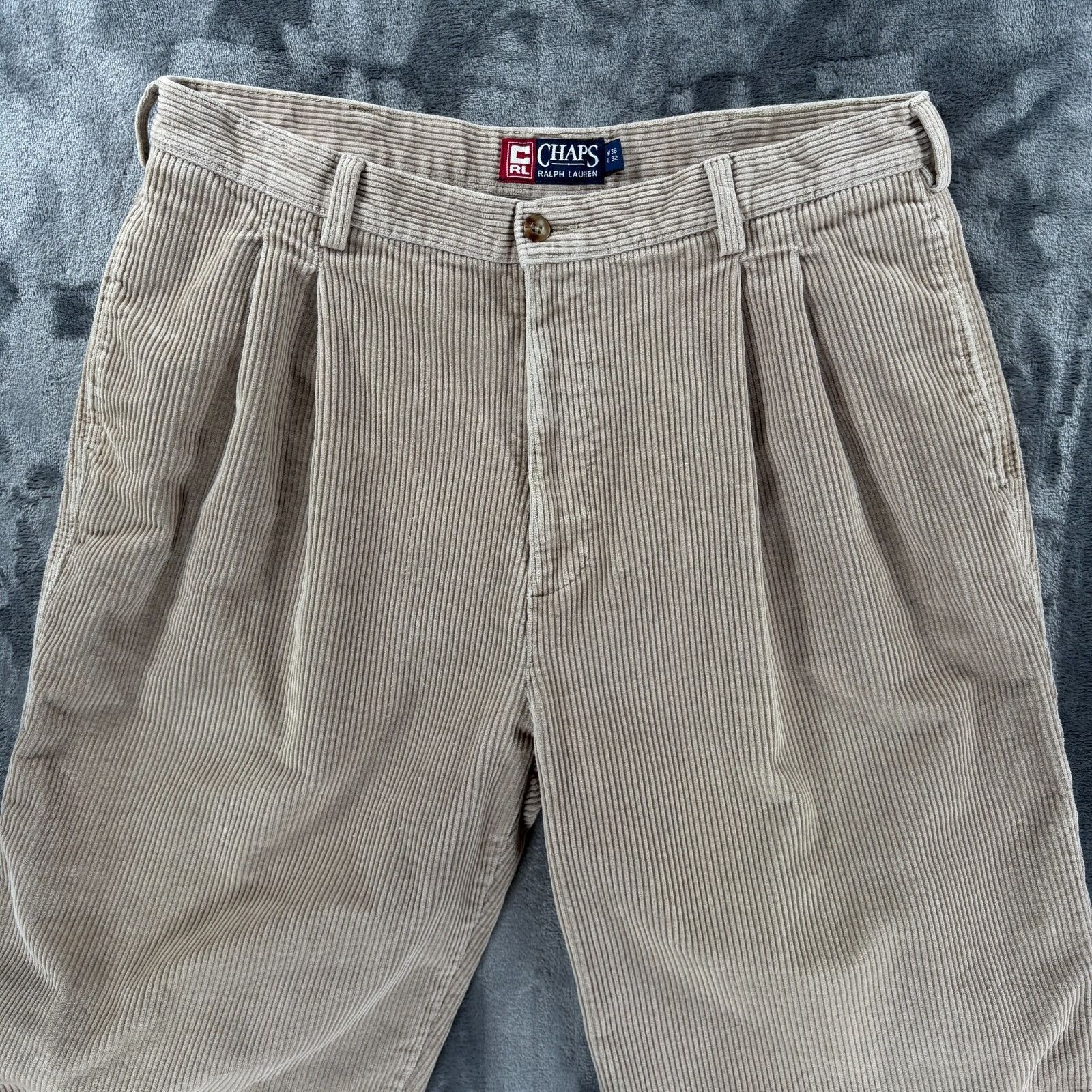 Polo Ralph Lauren Polo Ralph Lauren Vintage Tan Corduroy Pants Men 34x31 Prep Size US 34 / EU 50 - 3 Thumbnail