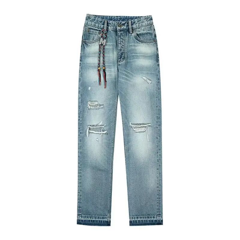 Japanese Brand × Jean Retro loose straight leg casual wide leg jeans Size US 30 / EU 46 - 5 Thumbnail