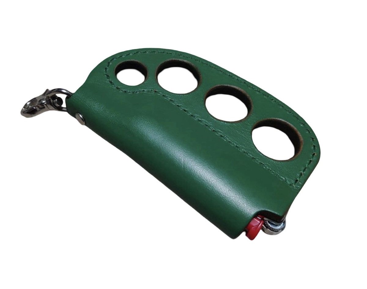 Blackmeans Blackmeans Green Leather Knuckle Lighter Case Size ONE SIZE - 2 Thumbnail