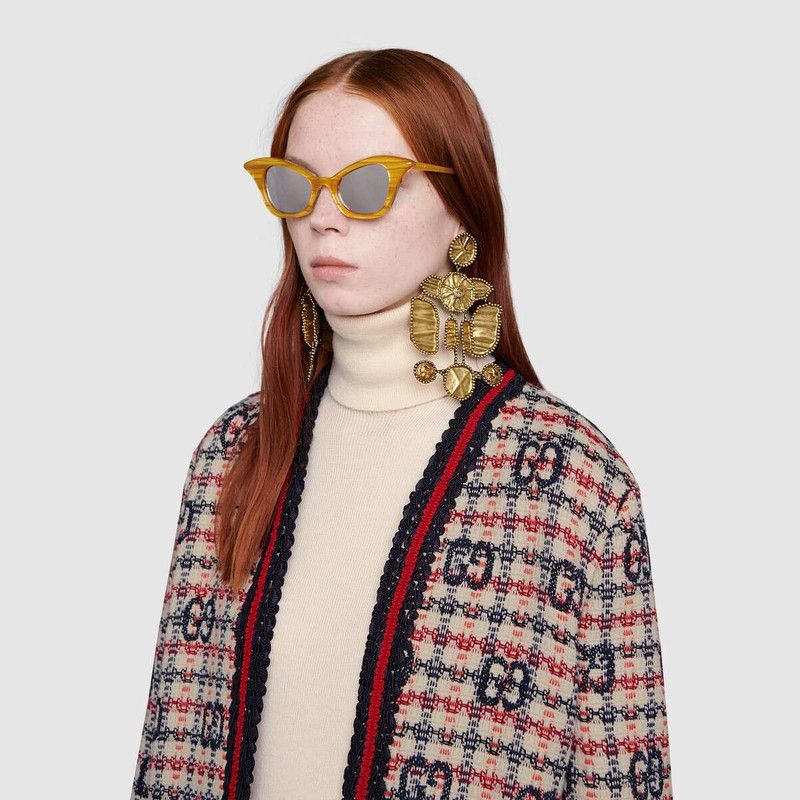 Gucci o1loc1c0226 610060 GG Check Tweed Jacket in Multicolor Size XS / US 0-2 / IT 36-38 - 5 Thumbnail