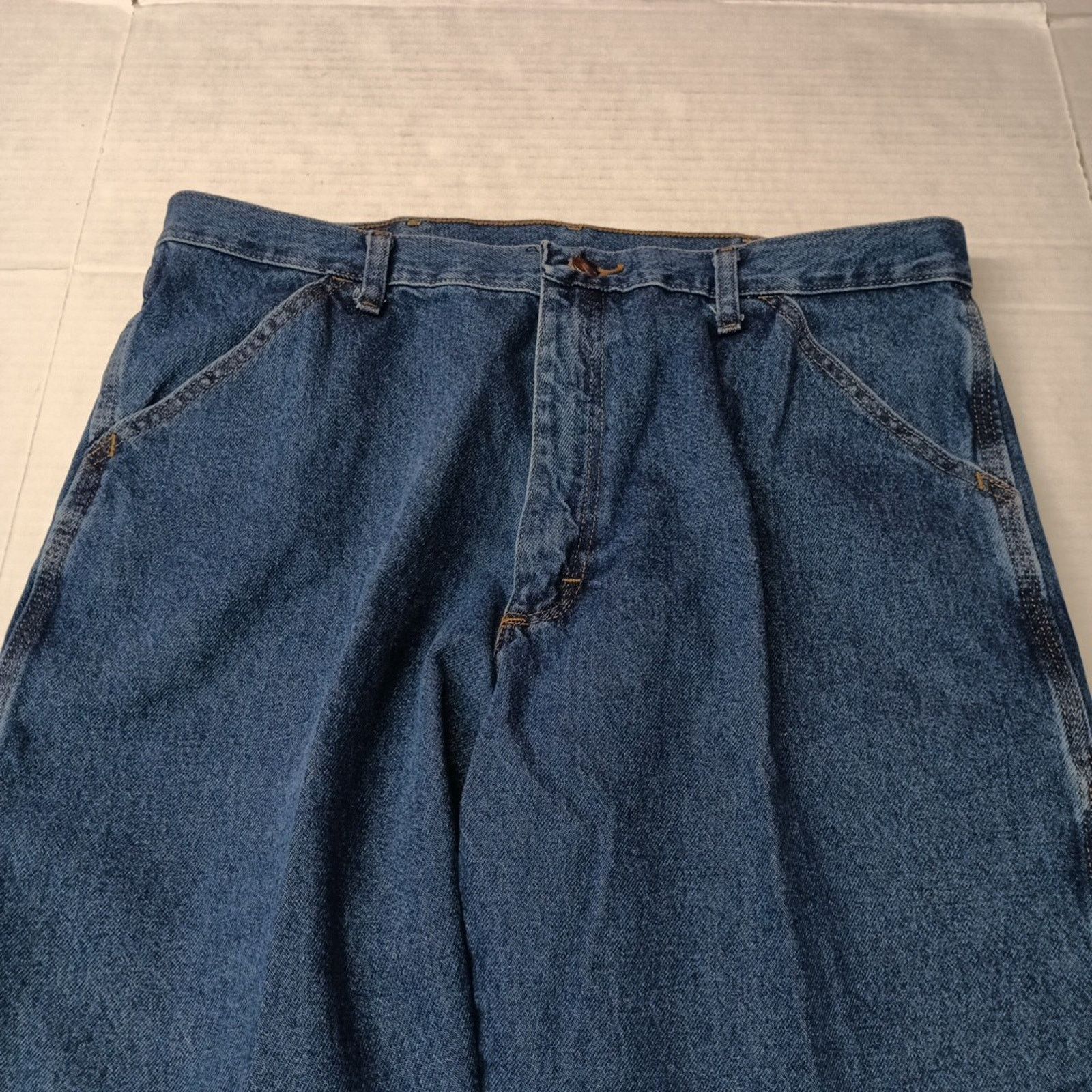Wrangler Wrangler Rustler Carpenter Jeans Men's Size 36x32 Blue Denim Size US 36 / EU 52 - 4 Thumbnail
