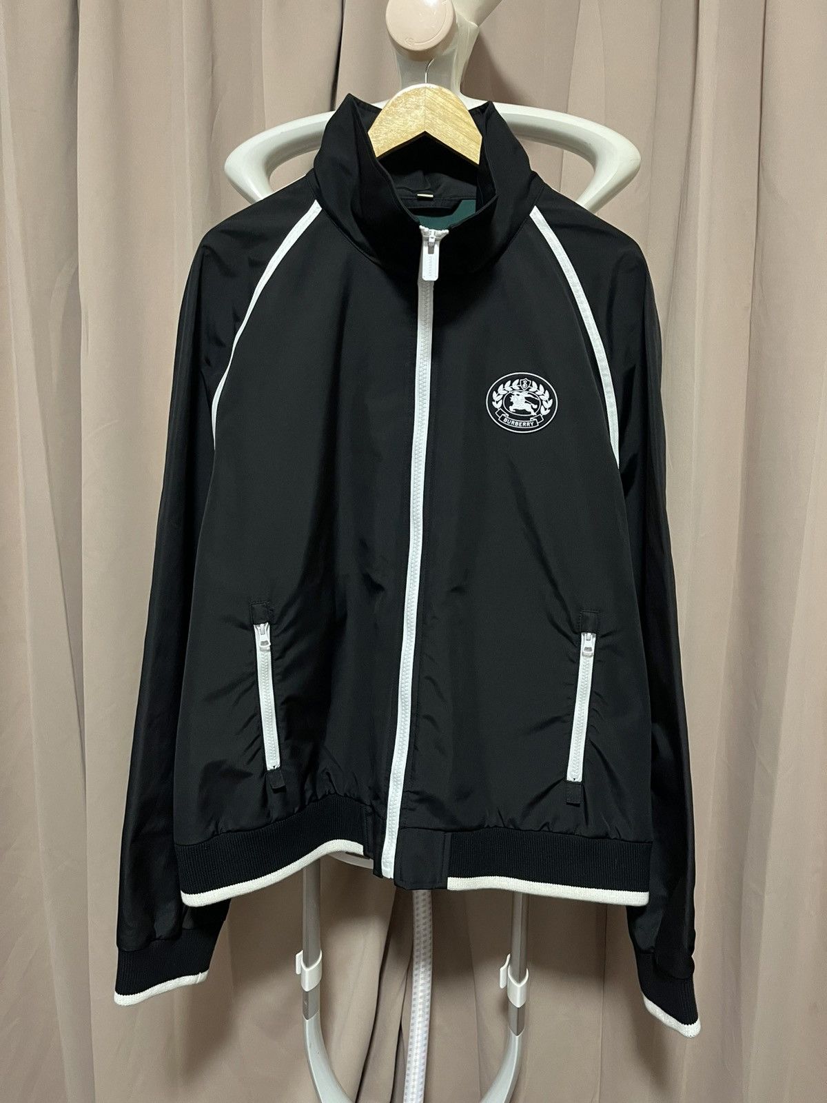 Burberry Burberry TB Logo Light Jacket Black White Zip Track Jacket Size US L / EU 52-54 / 3 - 1 Thumbnail