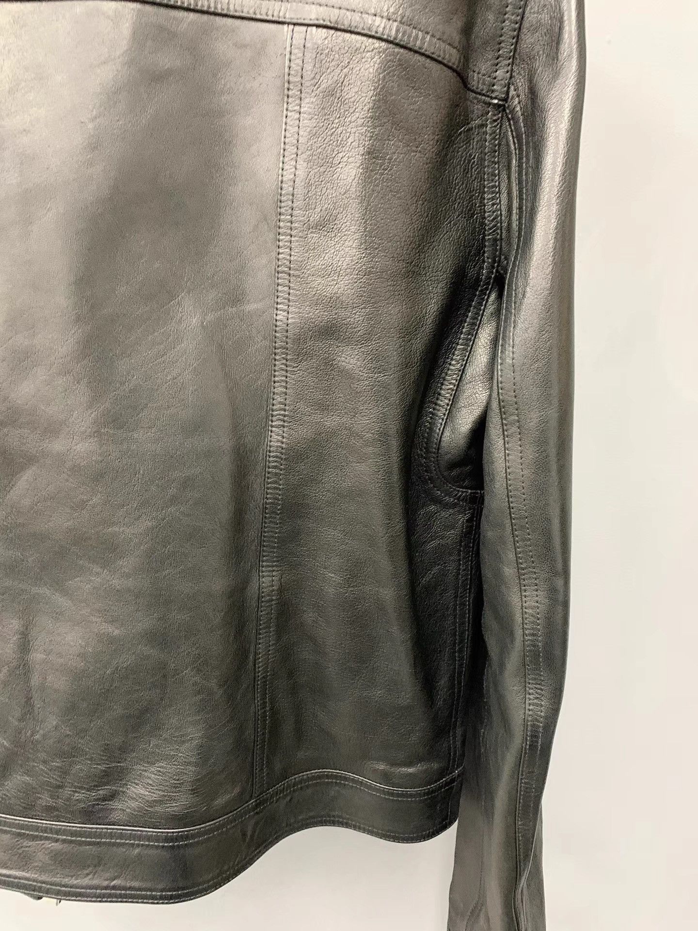 Rick Owens Rick Owens 23SS Leather Biker Jacket K34 Size US M / EU 48-50 / 2 - 7 Thumbnail
