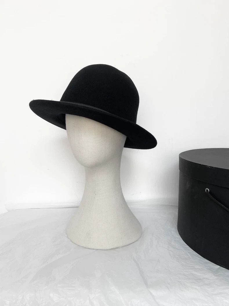 Ann Demeulemeester Ann demeulemeester 2006fall Black bowler hat-2506 Size ONE SIZE - 2 Thumbnail
