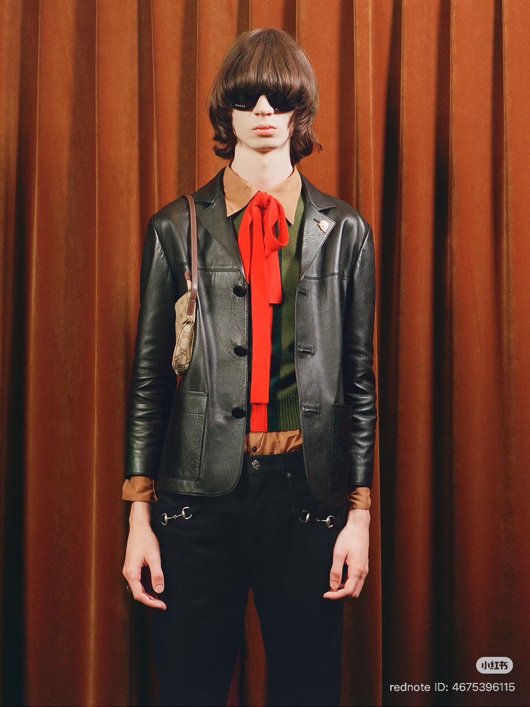 Gucci DEMNA - SS26 Nerd Soft Nappa Leather Jacket 50 Size US M / EU 48-50 / 2 - 7 Thumbnail