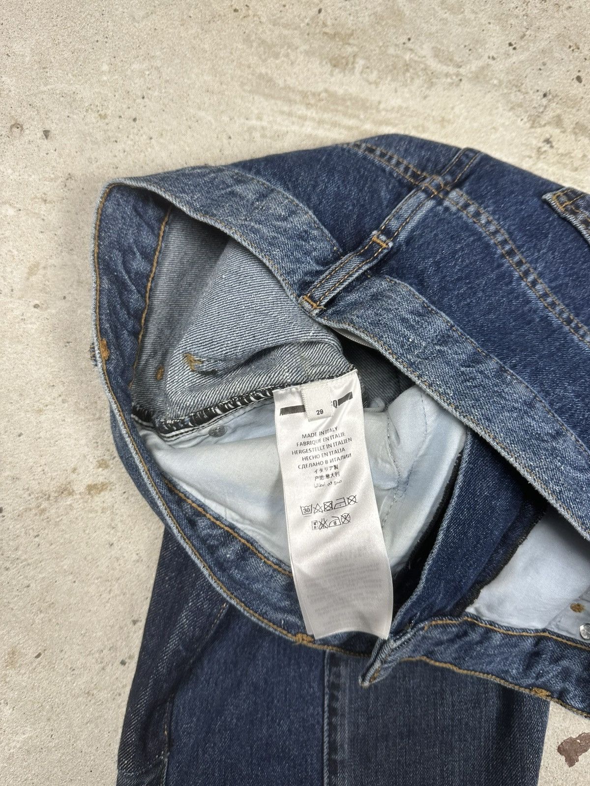 McQ Alexander McQueen Alexander McQueen MCQ Patchwork Jeans Denim Pants Size US 29 - 11 Thumbnail