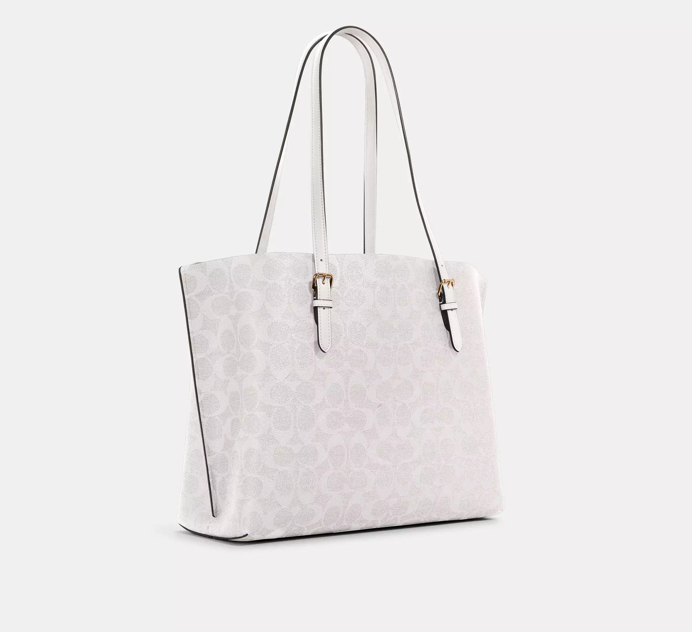 Coach Mollie Tote Bag In Signature Canvas #1665 Size ONE SIZE - 6 Thumbnail