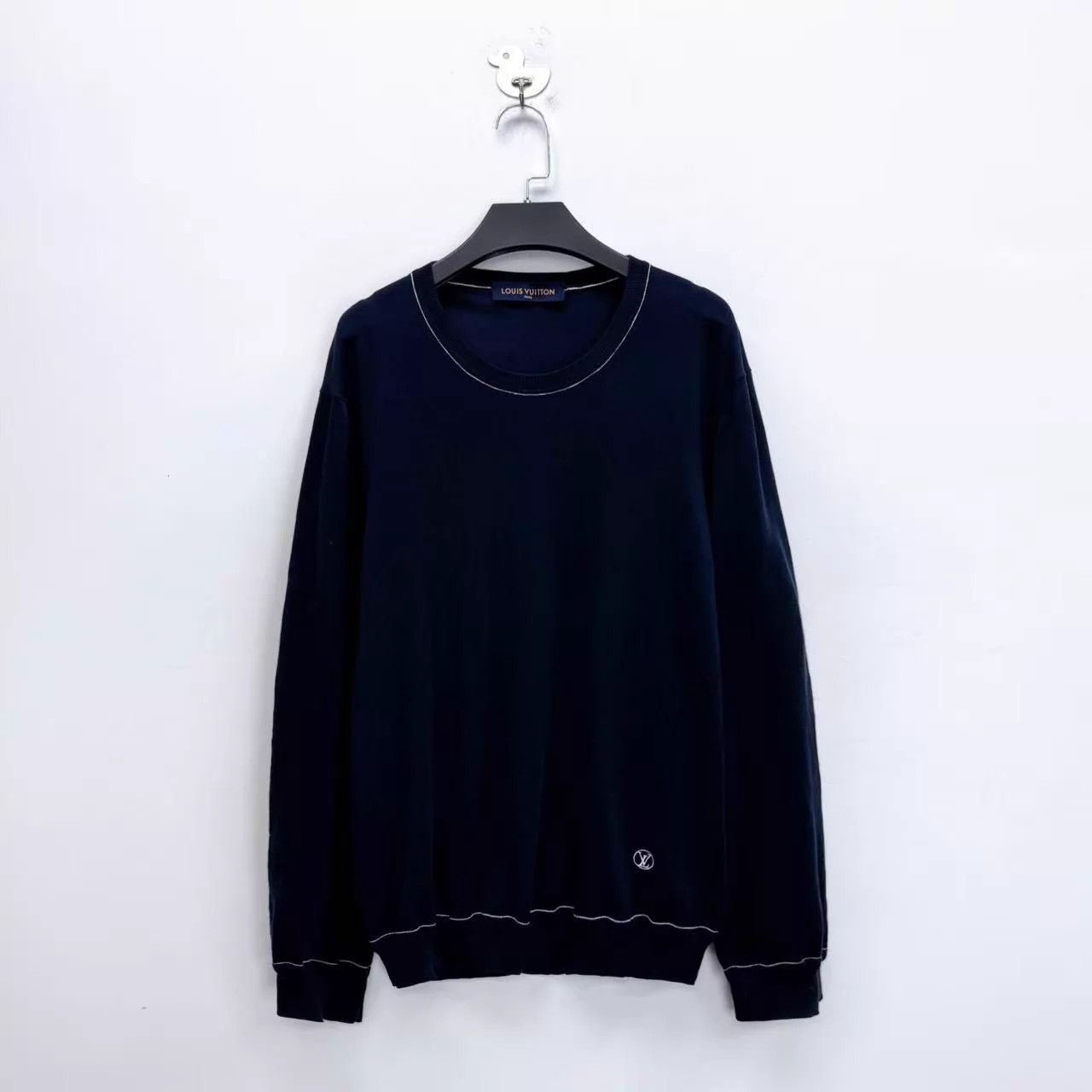 Louis Vuitton Blue Long Sleeve Crewneck Top Size US XL / EU 56 / 4 - 1 Thumbnail