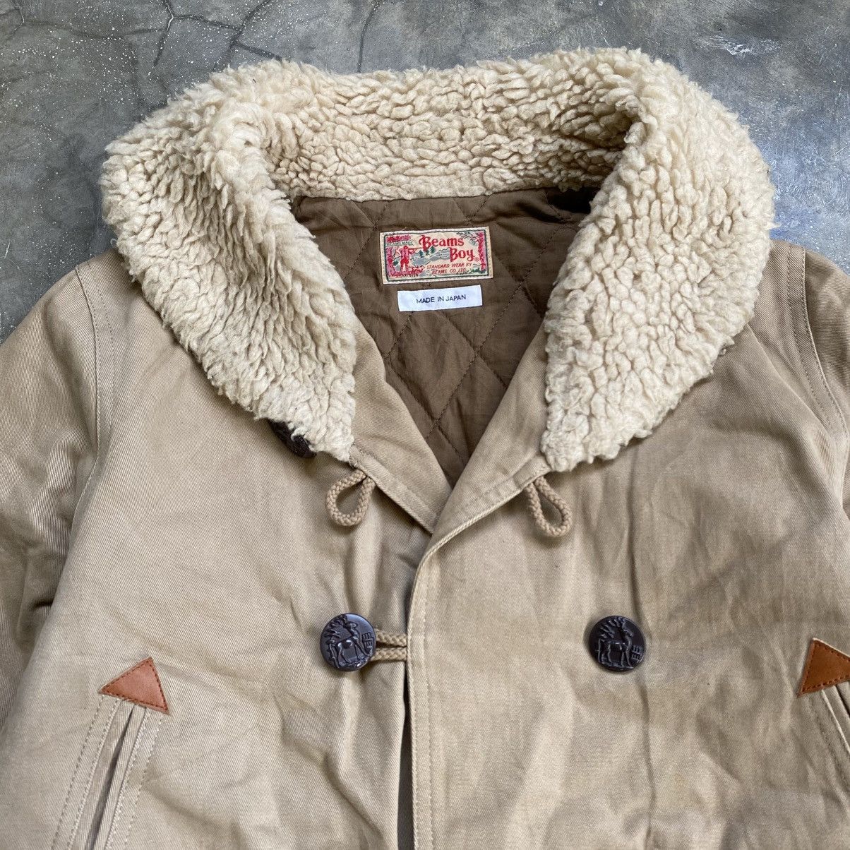 Beams Plus 2000s Beams Boy Japan Military Style Collar Sherpa Jacket Size US M / EU 48-50 / 2 - 3 Thumbnail