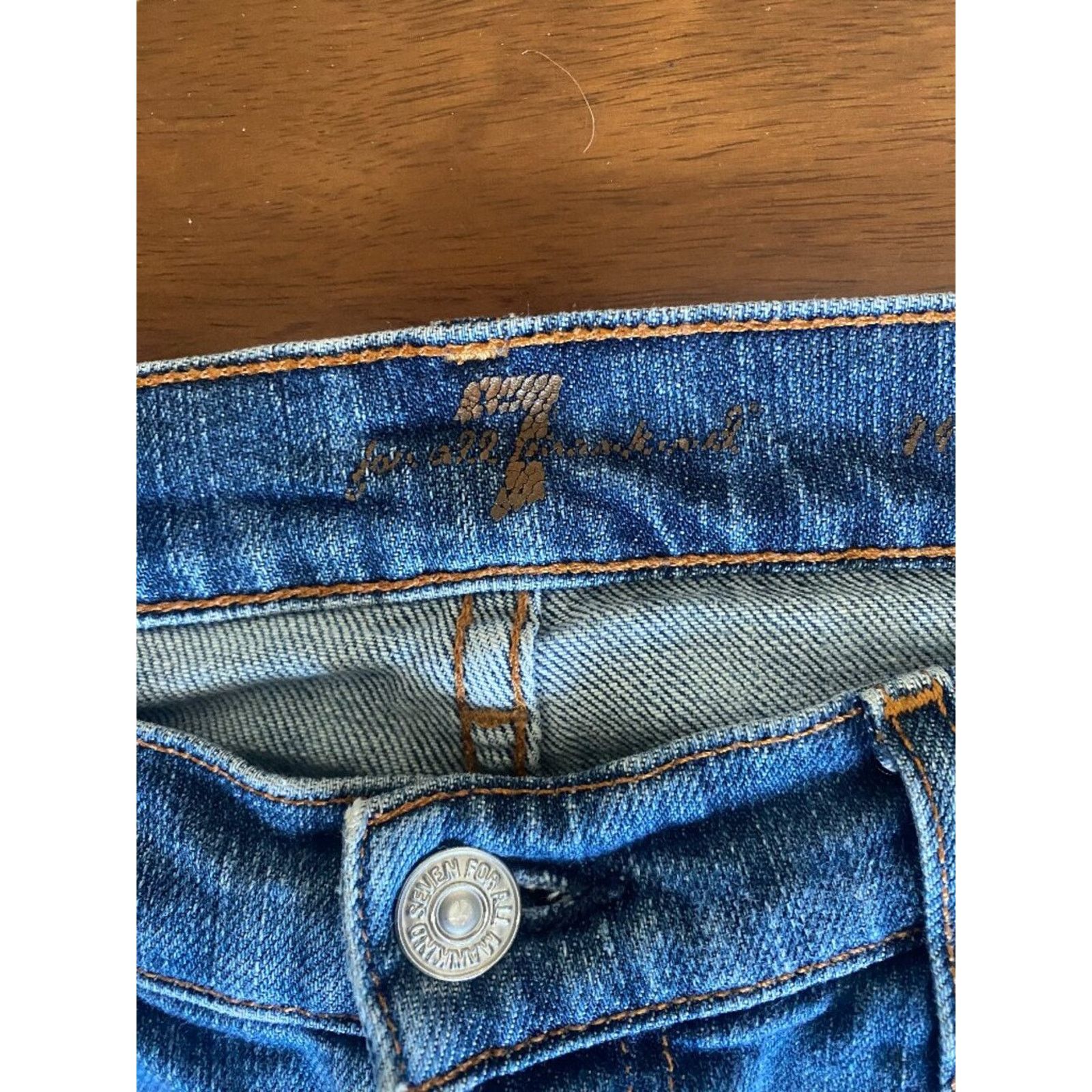 7 For All Mankind 7 For All Mankind Stretch Skinny Jeans Size 26 Size 26" / US 2 / IT 38 - 4 Thumbnail