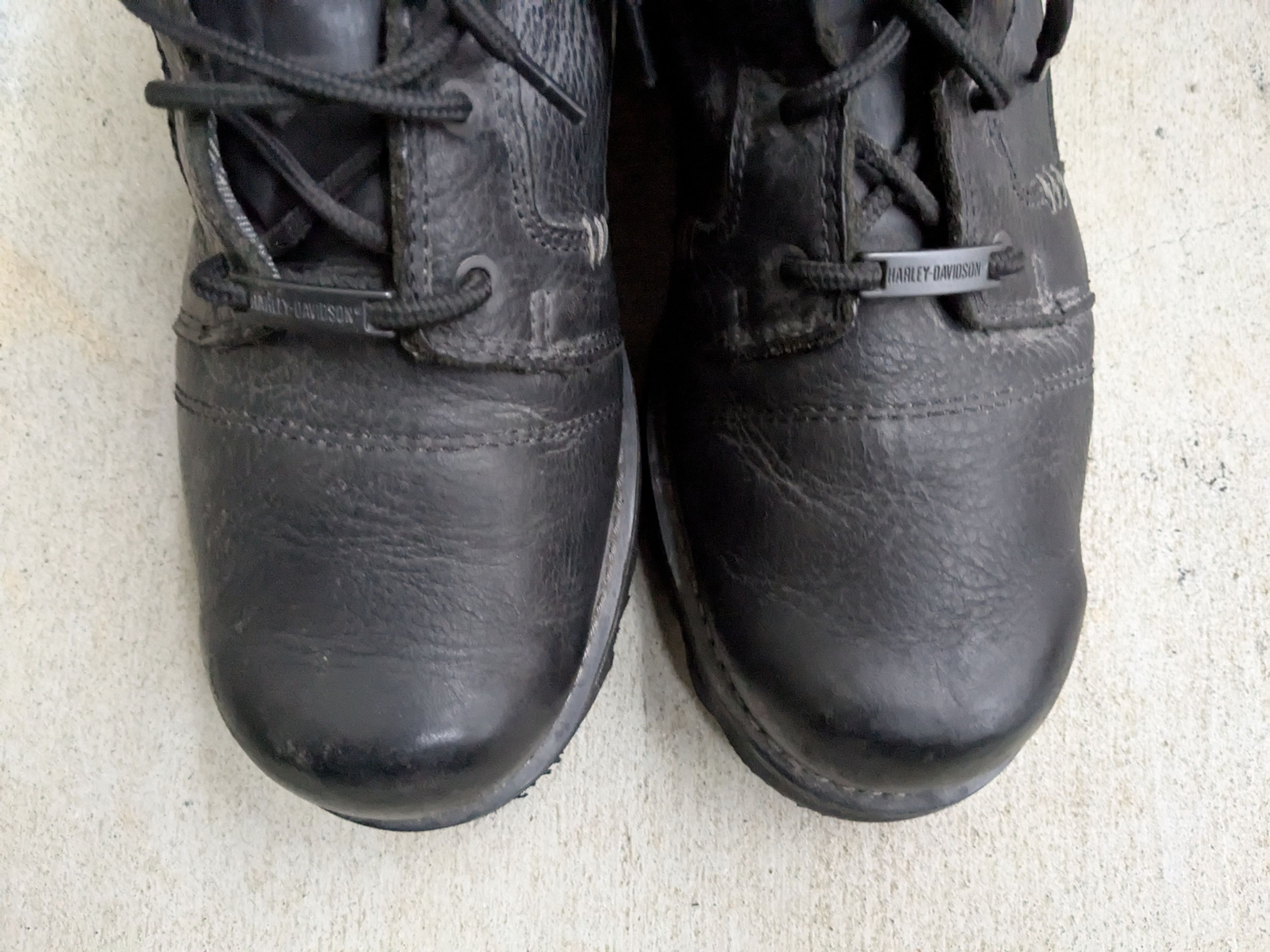 Harley Davidson Harley Davidson Motorcycle Boots Black 12 Biker Leather Size US 12 / EU 45 - 3 Thumbnail