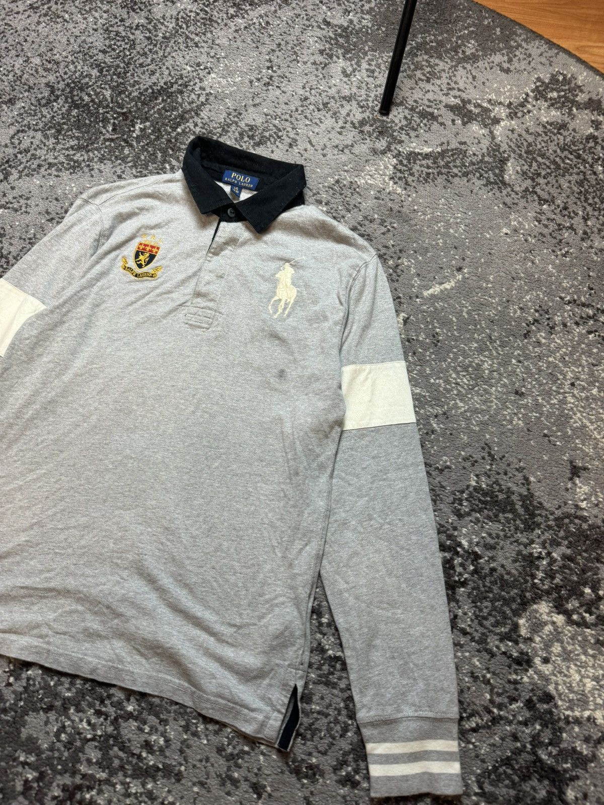 Polo Ralph Lauren × Vintage Y2K Polo Ralph Lauren Embroidered Keef Rap 1/4 Longsleeve Size US S / EU 44-46 / 1 - 2 Thumbnail
