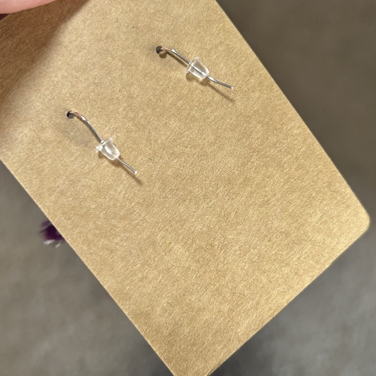 Handmade Handcrafted salvaged vintage bead cat eye glass earrings Size ONE SIZE - 4 Thumbnail