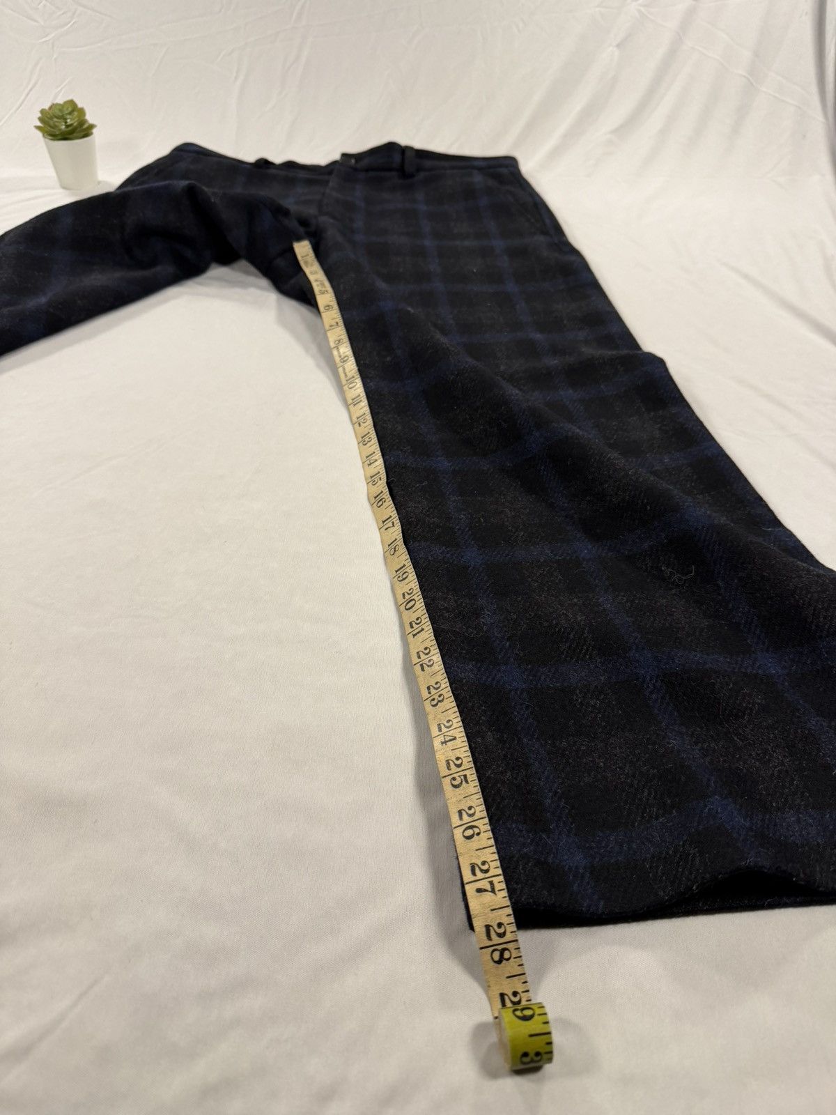 Marni Marni 100% Virgin Wool Plaid Trousers Wide Leg Size 50 / 36 Size US 36 / EU 52 - 10 Thumbnail