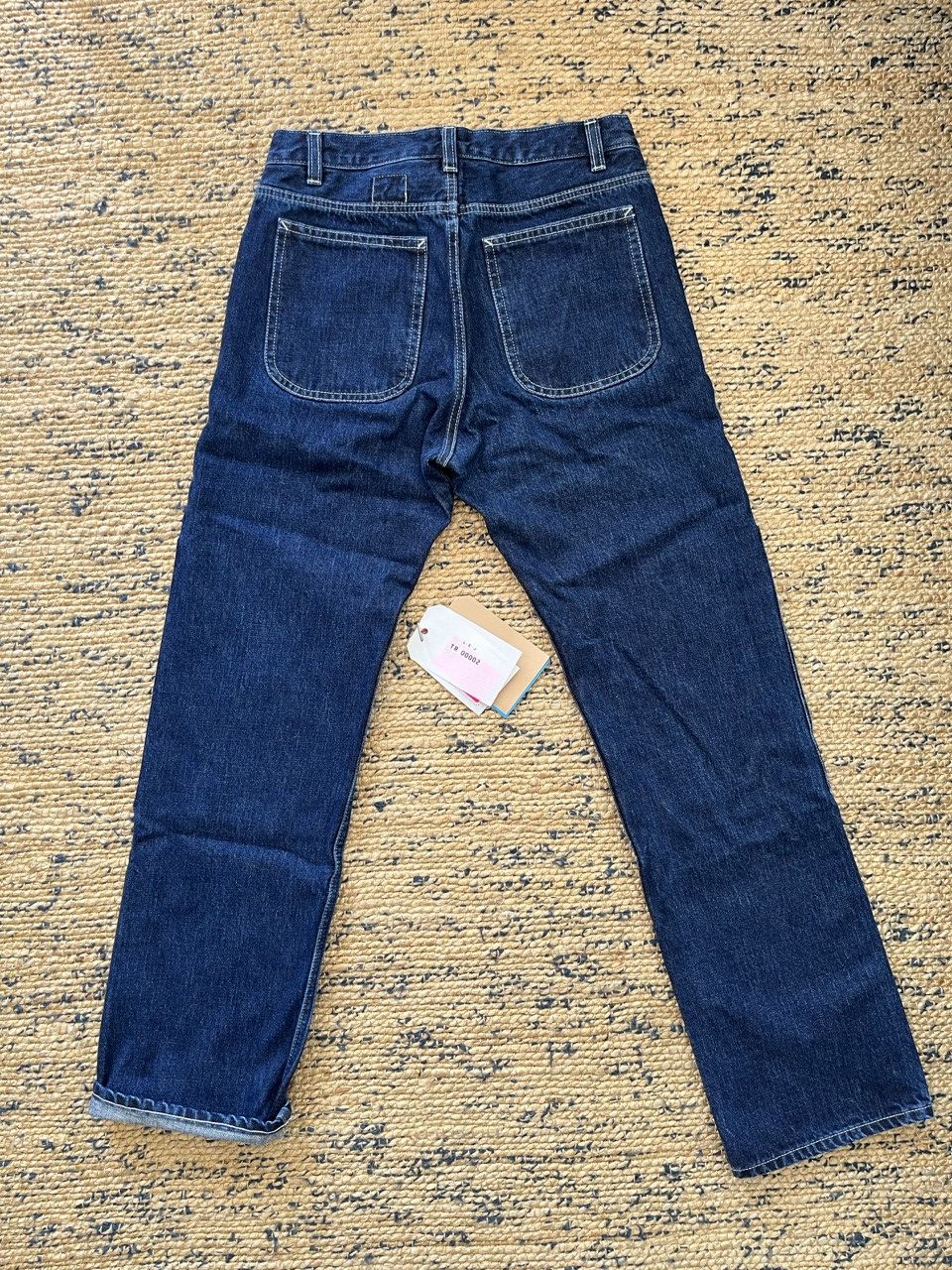 L.E.J London LEJ Knee Patch Work Jean in Washed Selvedge Denim Size US 30 / EU 46 - 6 Thumbnail