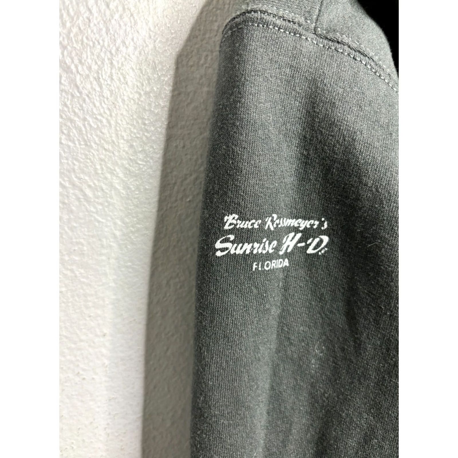 Harley Davidson Harley-Davidson V Neck Hoodie Sweater Pullover Women’s Small Green Knit Embroidered Logo Vintage 8/10 012424B109 Size S / US 4 / IT 40 - 6 Thumbnail