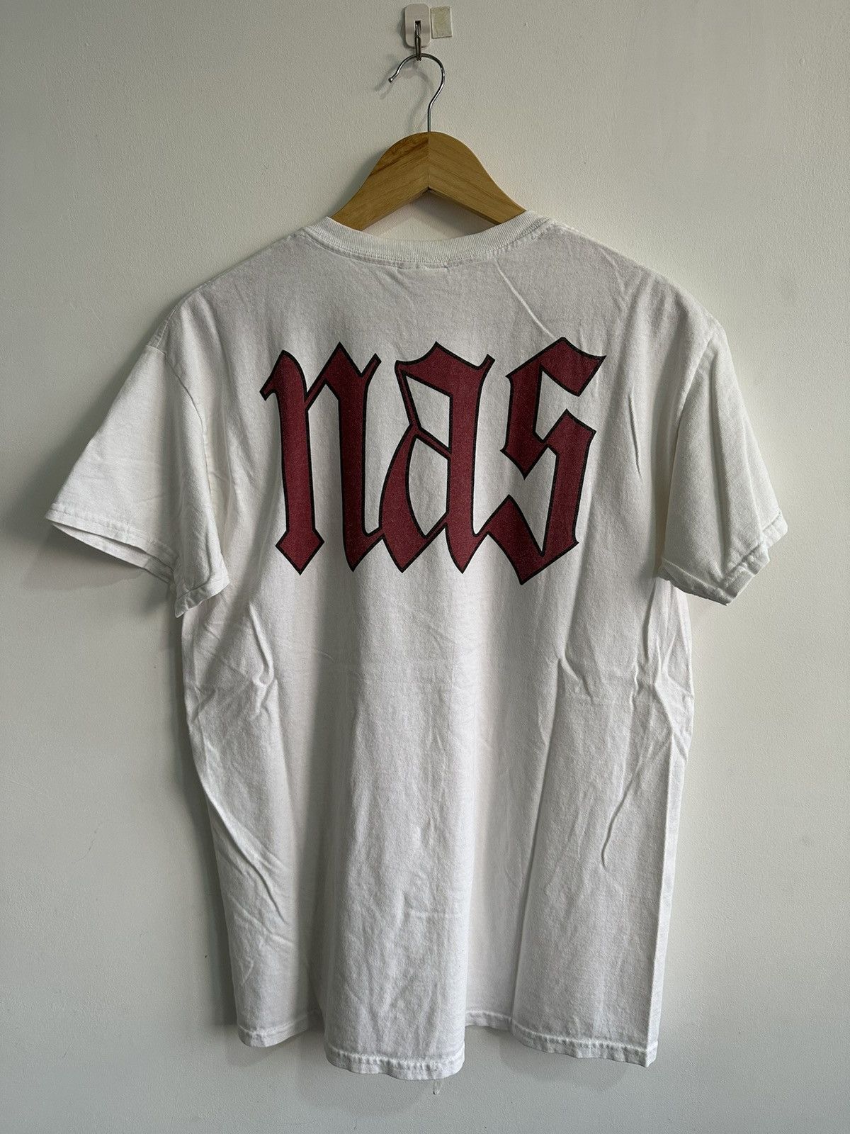 Rap Tees × Vintage × X-LARGE Vintage Y2K X-Large NAS Raptees Streetwear Tshirt Size US M / EU 48-50 / 2 - 2 Thumbnail