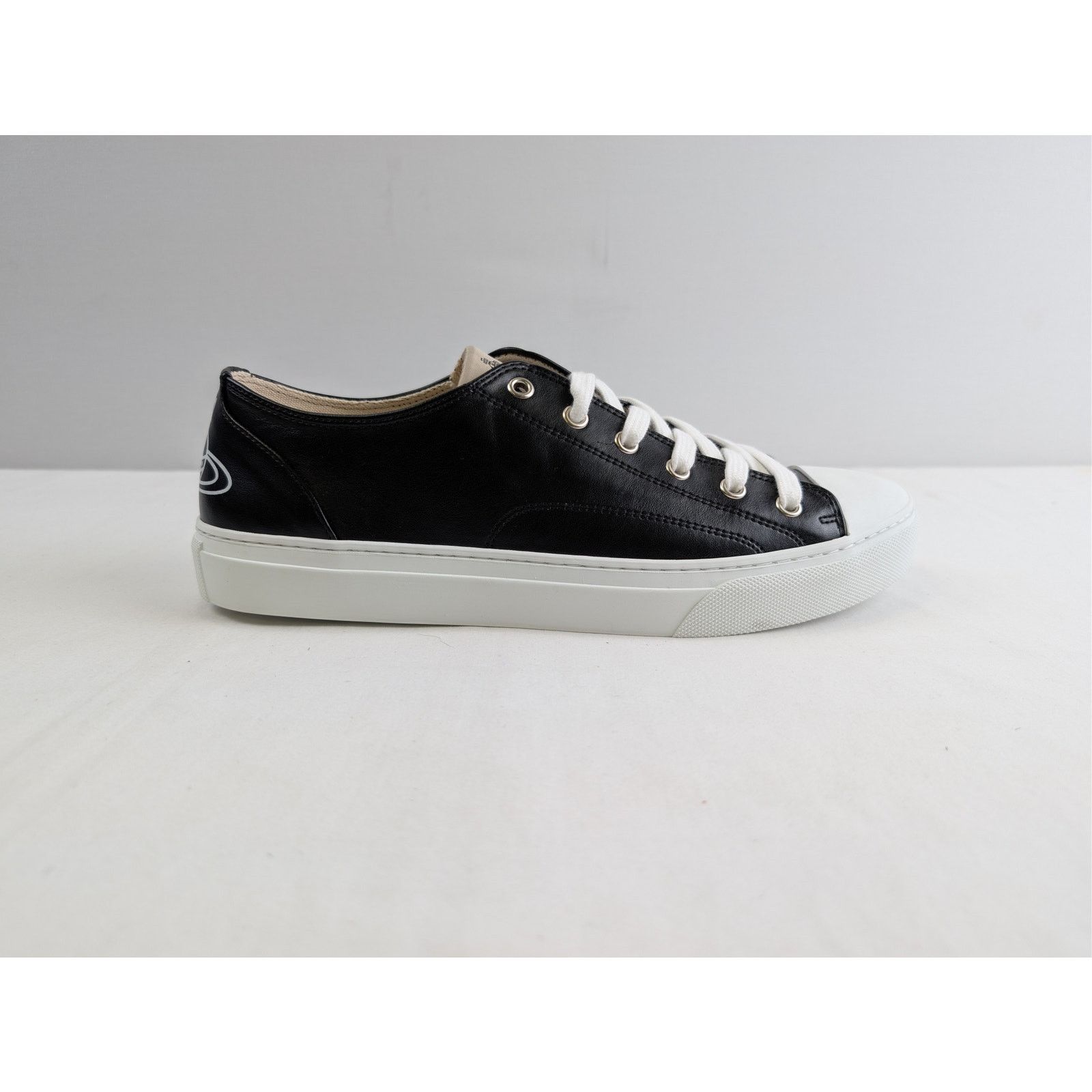 Vivienne Westwood o1rshd1 Plimsoll High Top Eco Leather Sneakers in Black Size US 10 / EU 43 - 1 Thumbnail