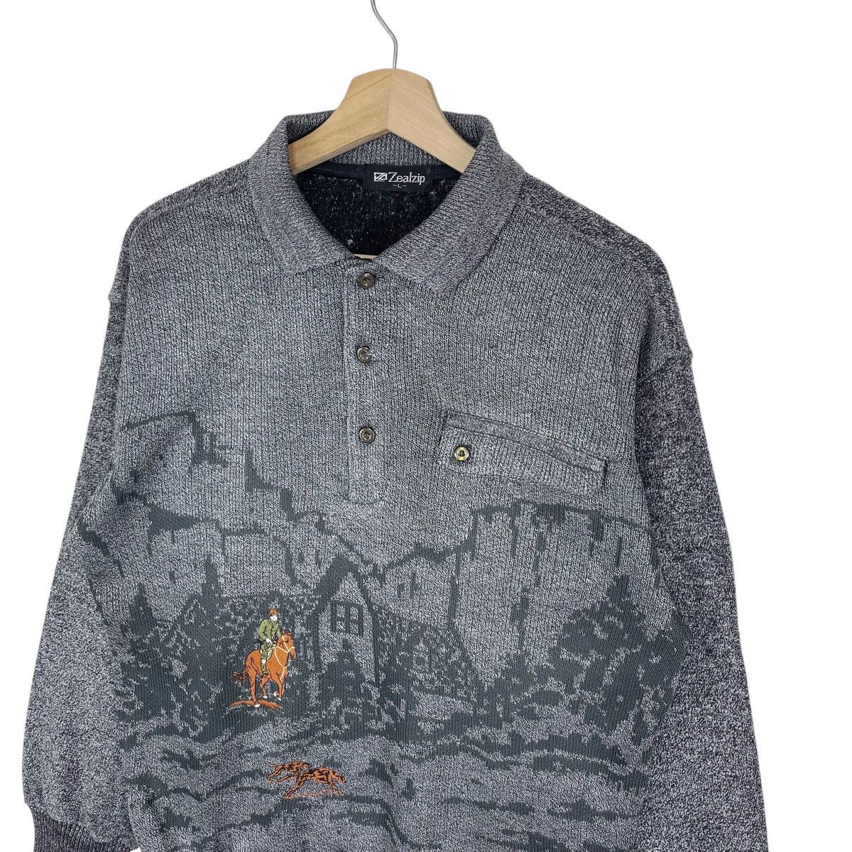 Aran Isles Knitwear × Homespun Knitwear × Vintage Art Knitted Sweater Size US M / EU 48-50 / 2 - 2 Thumbnail