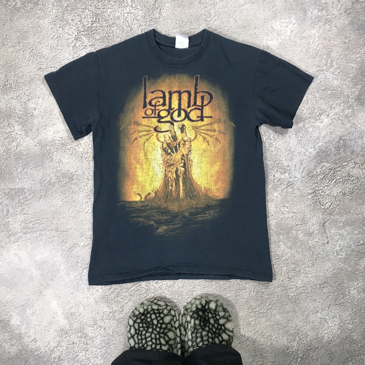 Vintage Vintage 90s Lamb of God Sun Faded Band Graphic Tee Grunge S Size US S / EU 44-46 / 1 - 1 Thumbnail