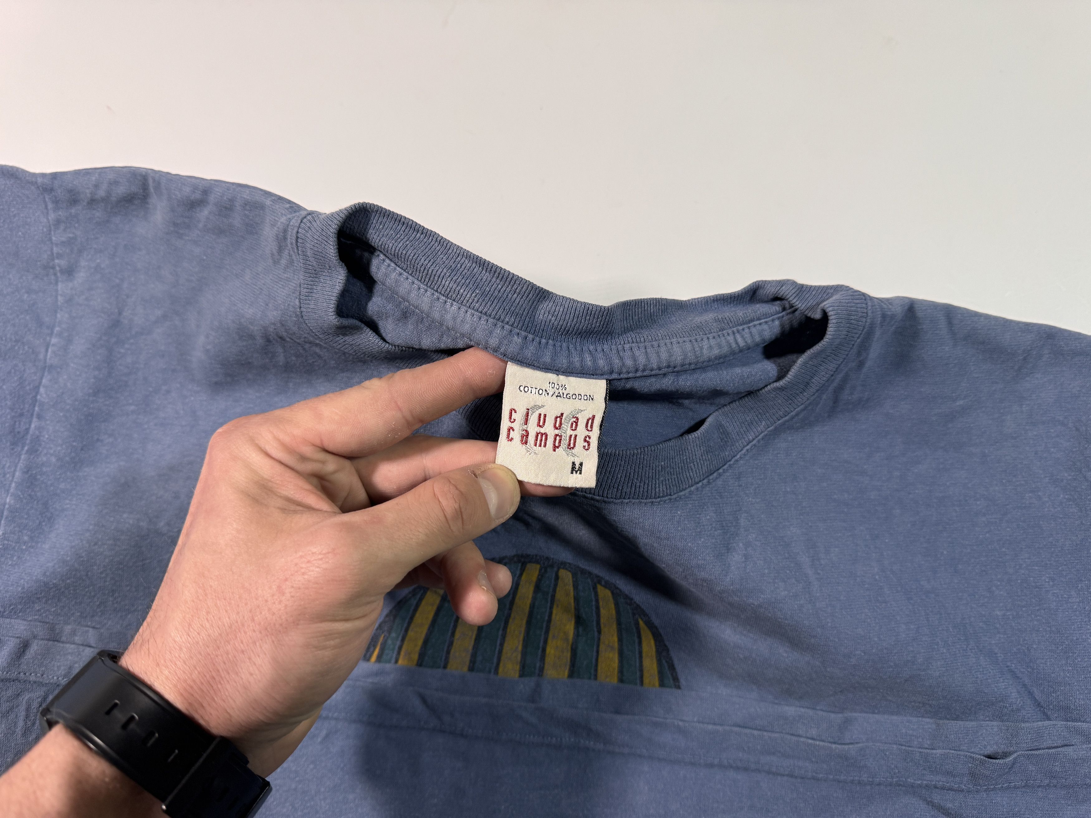 Rap Tees Vintage Ciudad Campus T-shirt Y2k Hip-Hop Rap Character Size US M / EU 48-50 / 2 - 3 Thumbnail