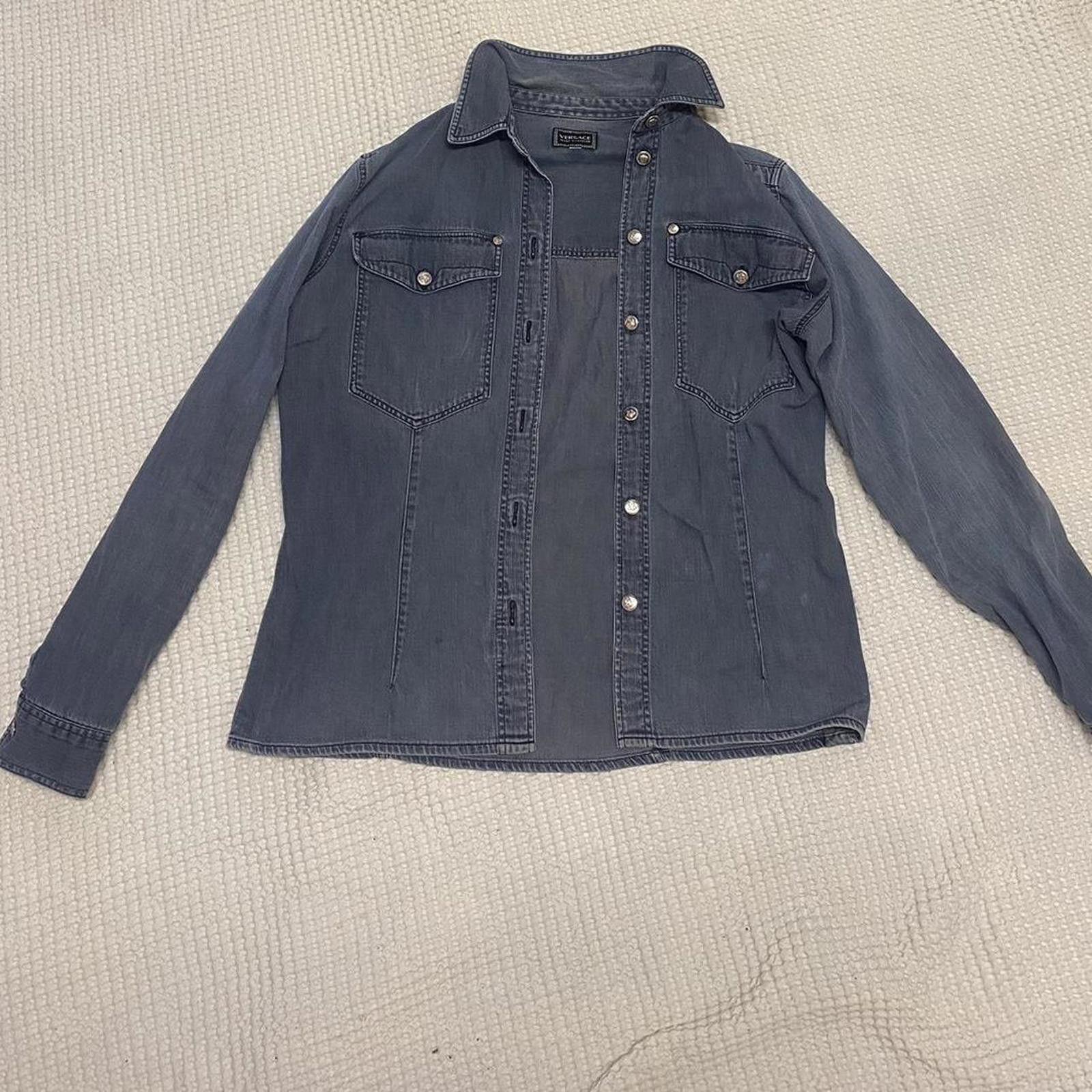 Versace Versace Men's Denim Jacket Size US M / EU 48-50 / 2 - 2 Thumbnail