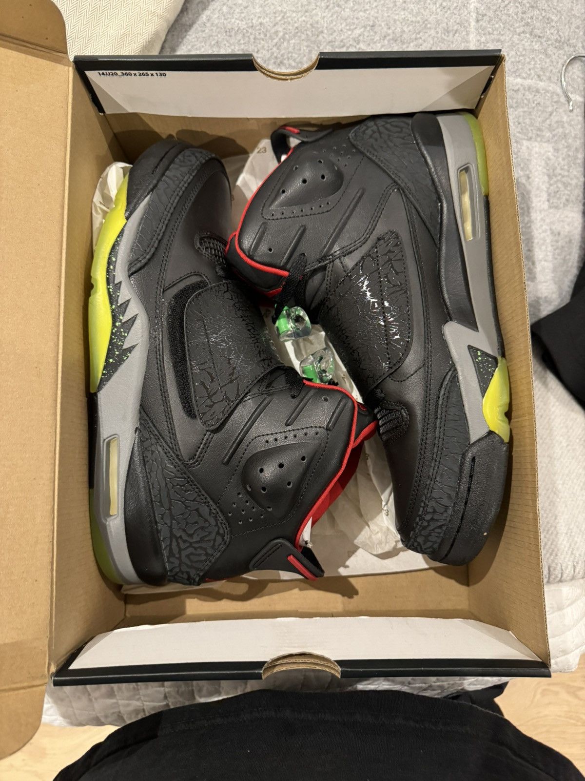 image of Jordan Nike Jordan Son Of “Yeezy” Size 12 Us - Worn Once Shoes in Black, Men's