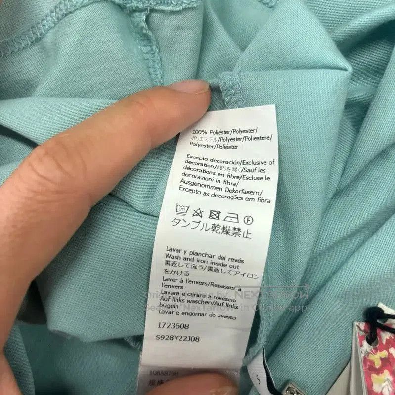 Loewe Loewe Summer Lake Blue Cotton Embroidered T-Shirt . Size S / US 4 / IT 40 - 7 Thumbnail