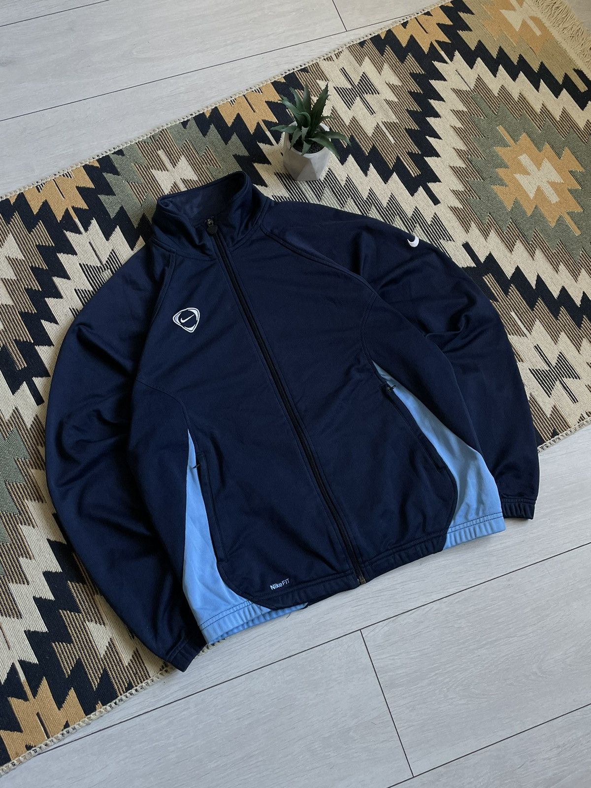 Other Vintage 90’s Nike Drill Swoosh Track Top Size US S / EU 44-46 / 1 - 2 Thumbnail