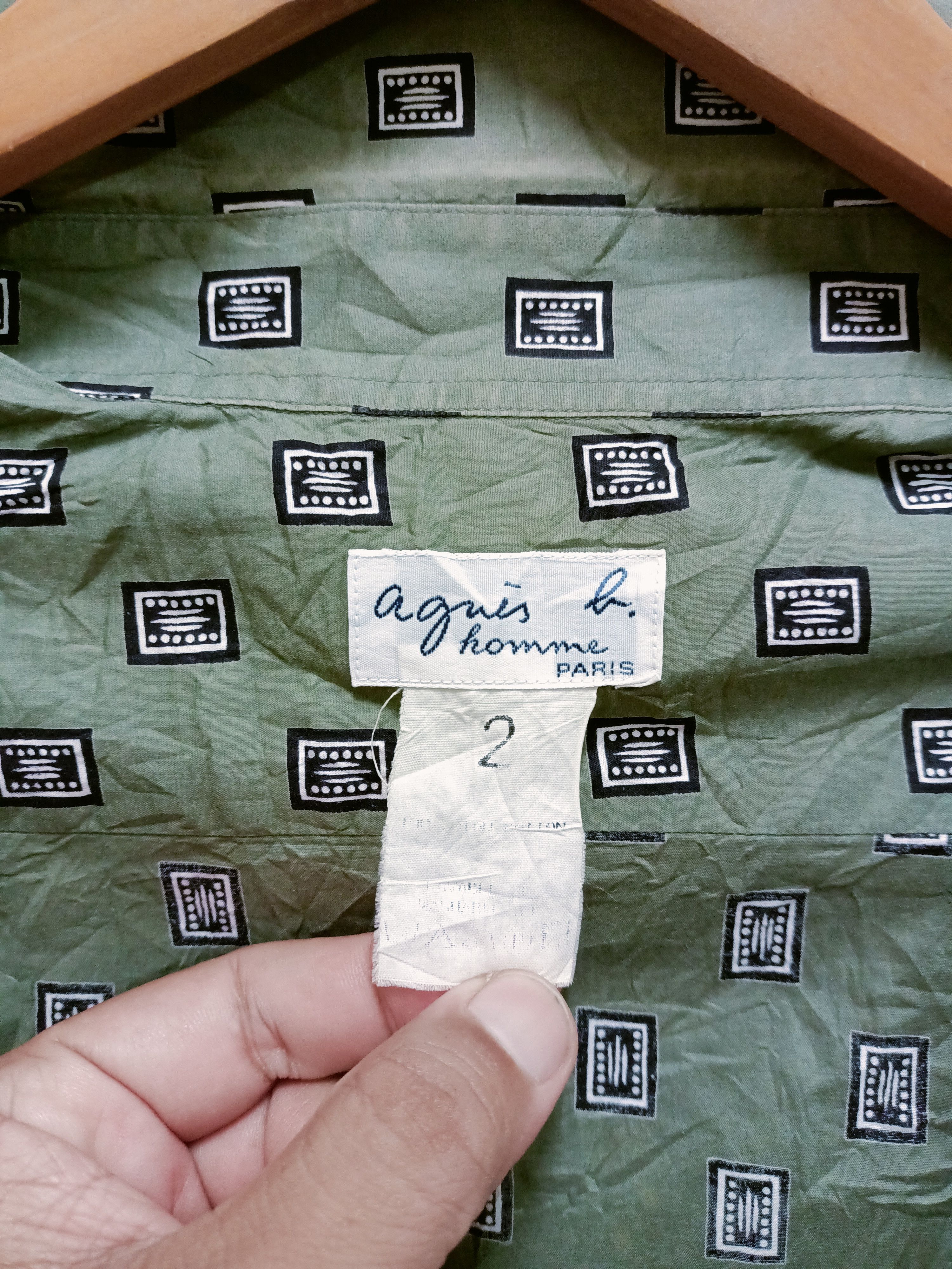 agnes b. Vintage Rare Agnes B. Homme Paris shirt Size US M / EU 48-50 / 2 - 4 Thumbnail