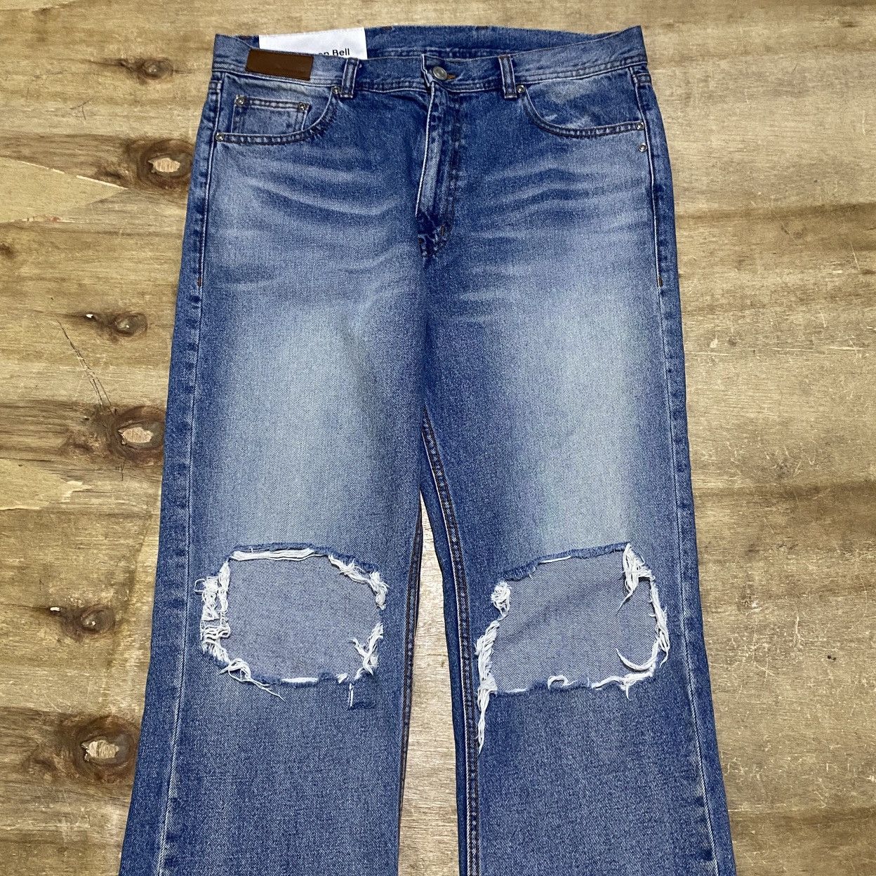 Andersson Bell Andersson bell destroyed boots cut wide jeans Size US 36 / EU 52 - 3 Thumbnail