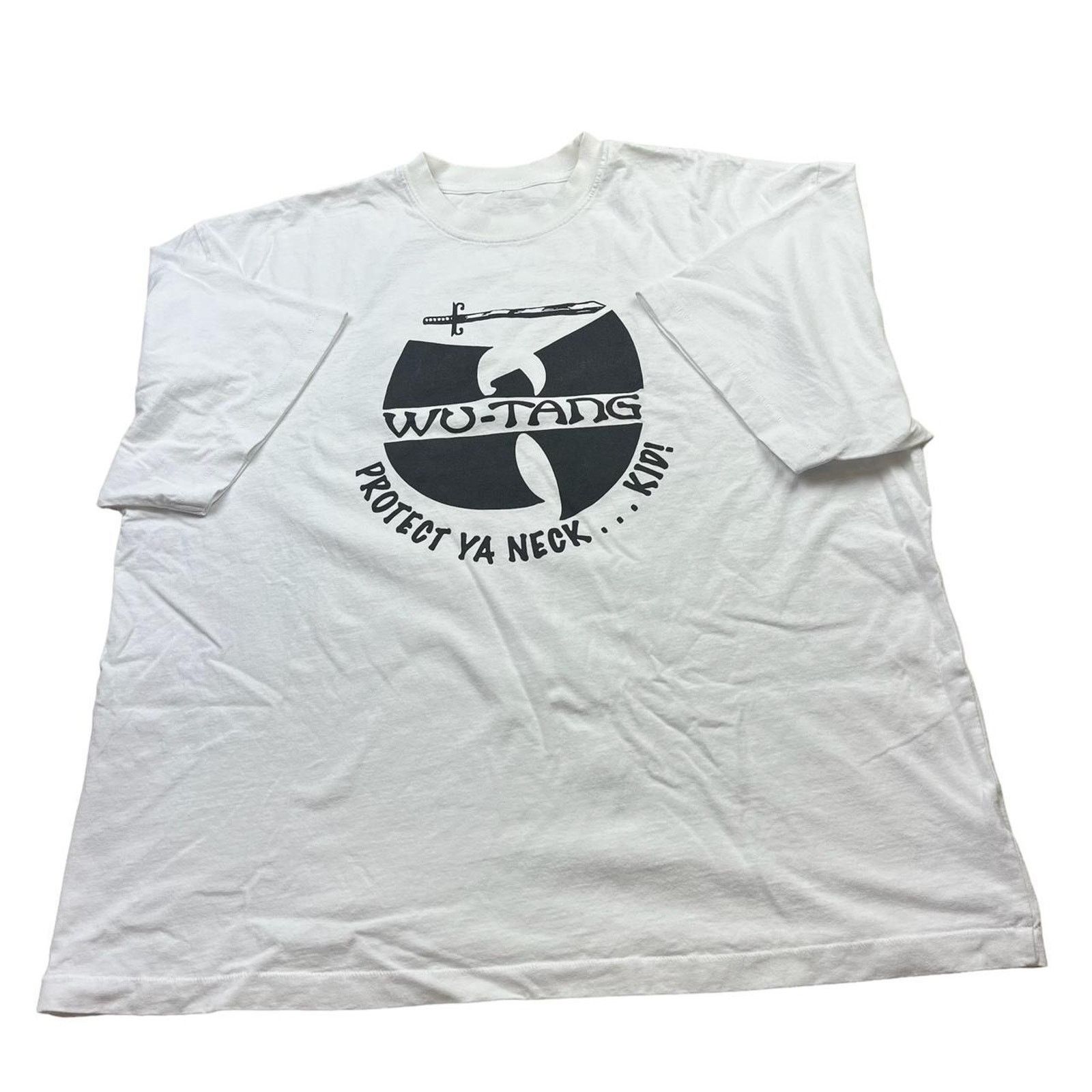 Wu-Tang Clan Vintage Single Stitch Wu-Tang Clan Protect Ya NeckKid TShirt Size XL / US 12-14 / IT 48-50 - 2 Thumbnail