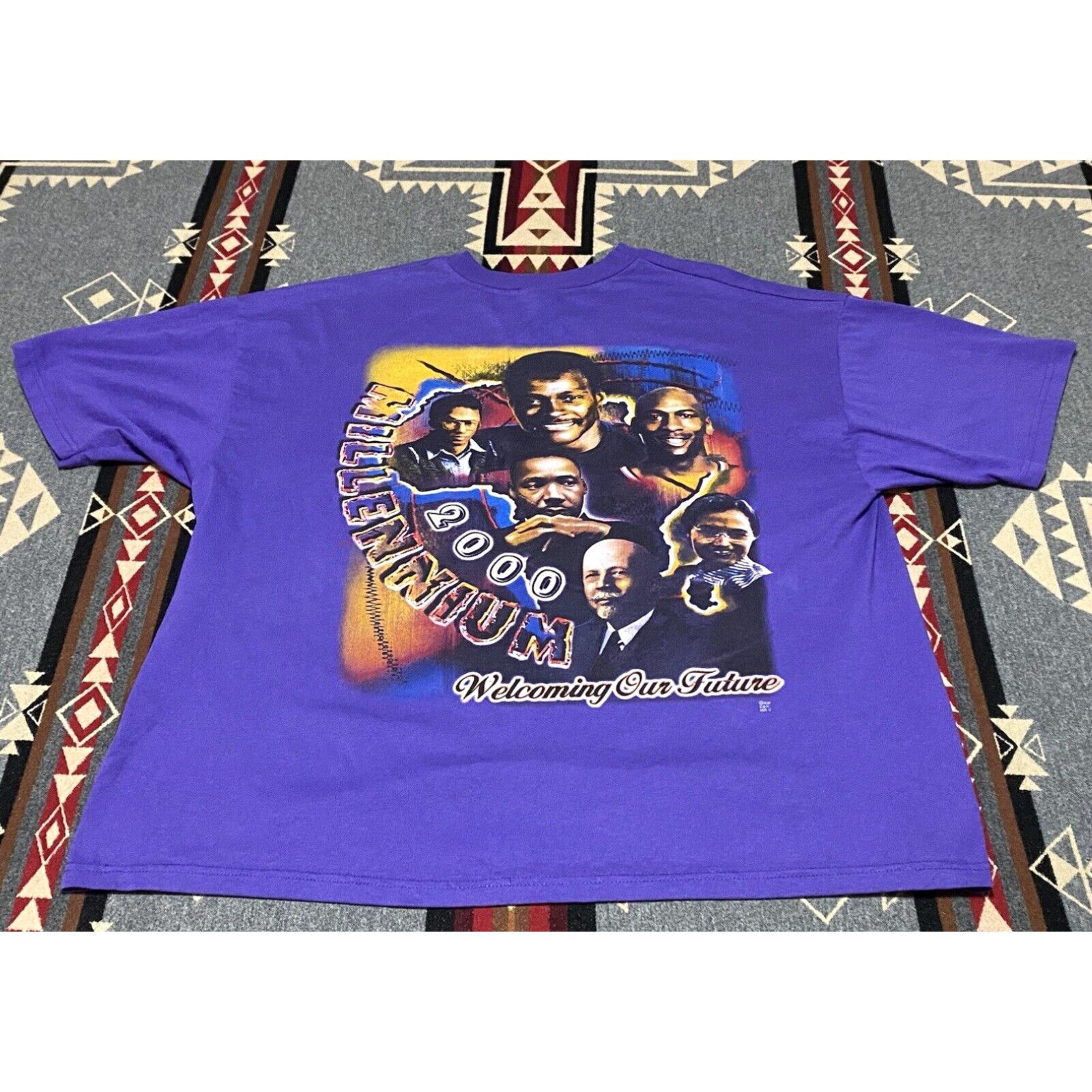 image of Hanes 2000S Black History Rap Tee T Shirt Size 2Xl Michael Jordan Mlk King Rosa Parks R1 in White