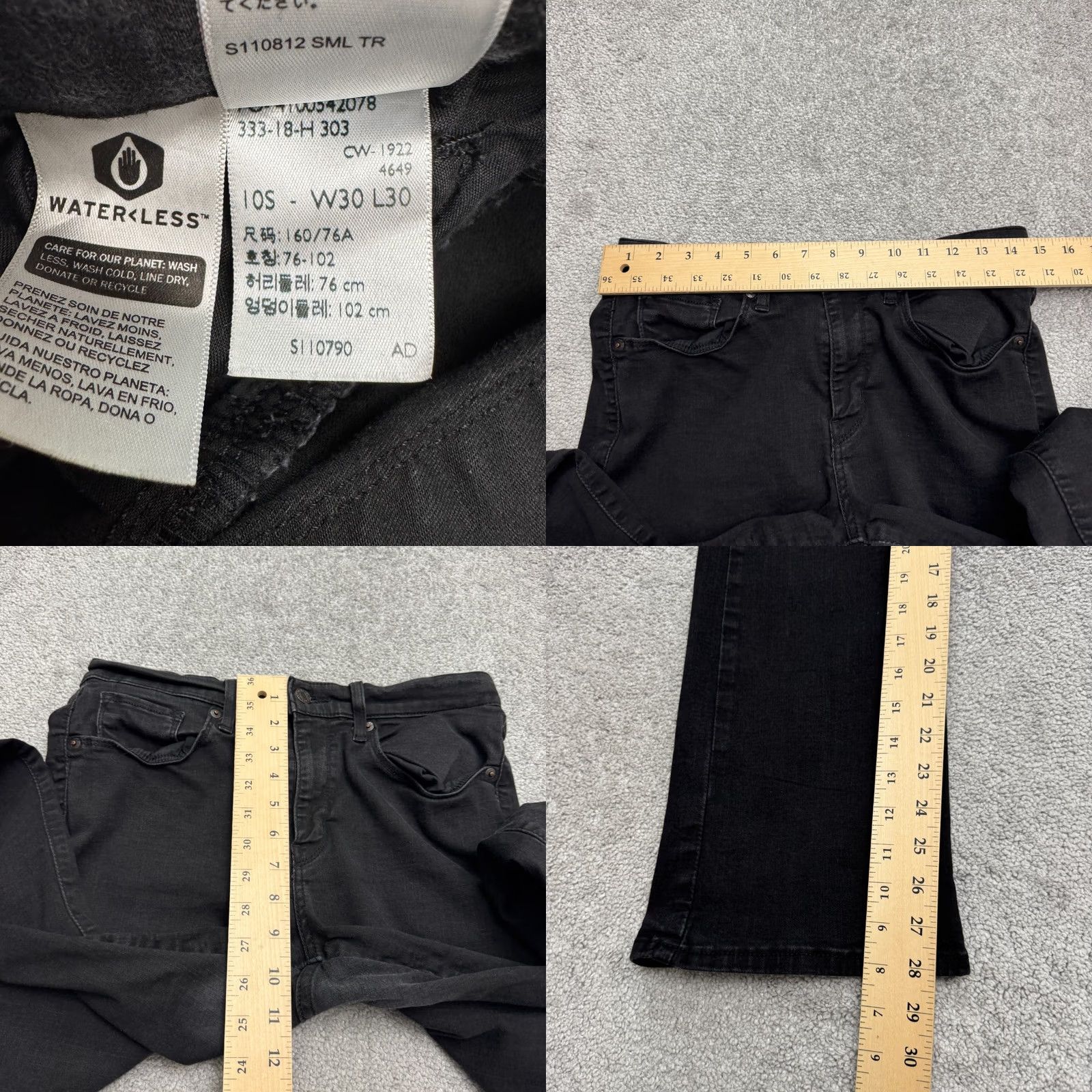 Vintage VINTAGE Levi's? No, Levi's Classic Bootcut Denim Jeans Womens 10 Black Mid Rise Casual Stretch 30x28 Denim Blue 5-Pocket Design Moon? Size 30" / US 8 / IT 44 - 9 Thumbnail