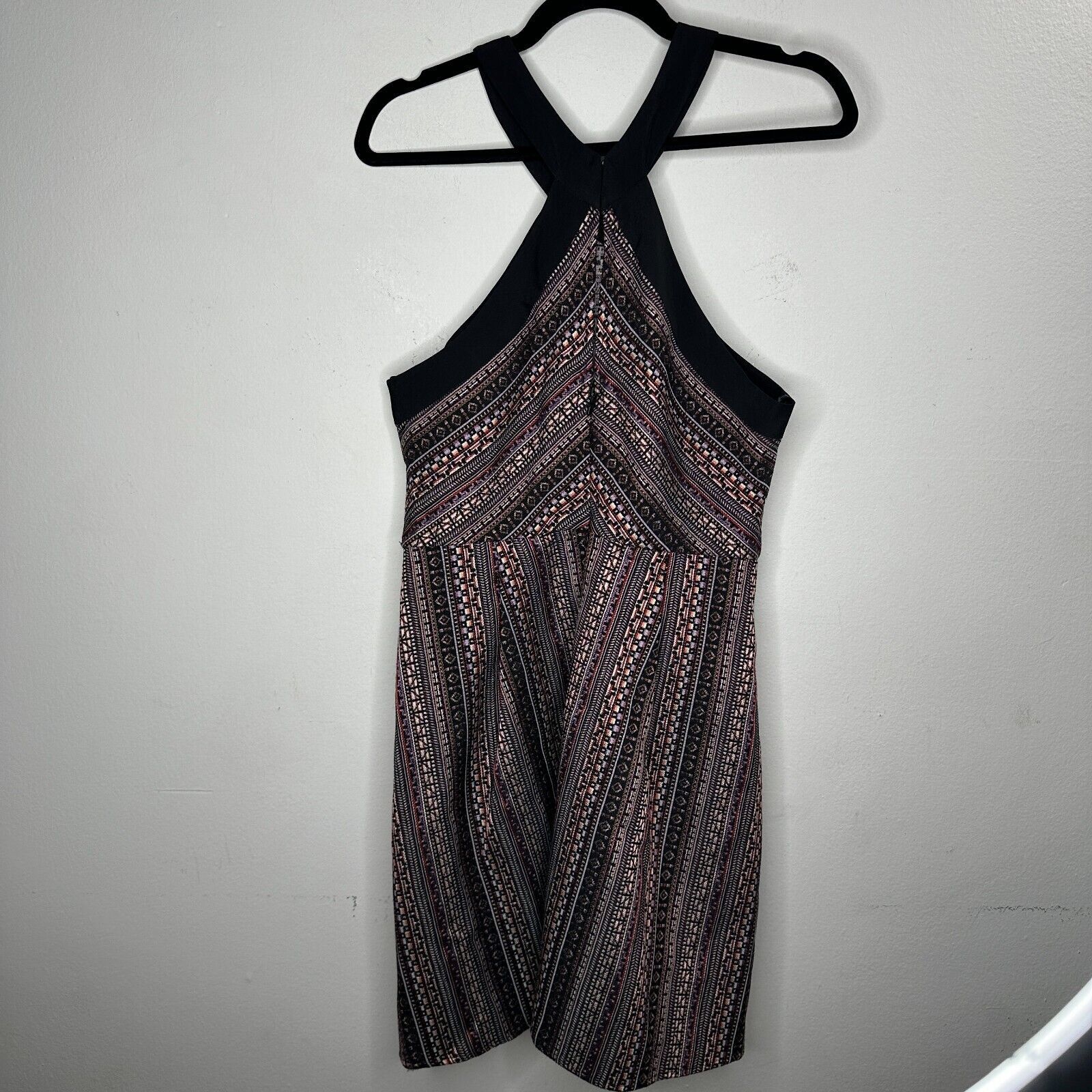 Other BCBG Generation CrissCross Fit Flare MultiColor Halter Mini Size XL / US 12-14 / IT 48-50 - 2 Thumbnail