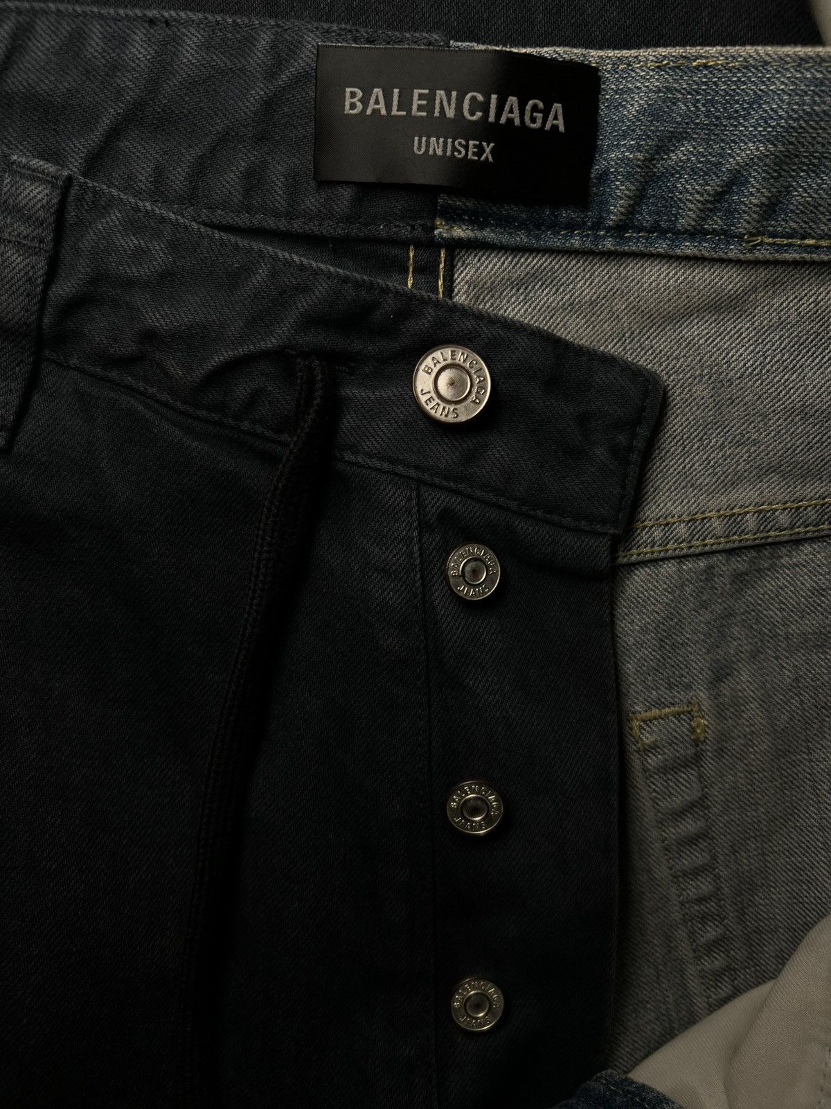 Balenciaga Balenciaga FW24 Blue Fifty Fifty Jeans Size US 30 / EU 46 - 8 Thumbnail