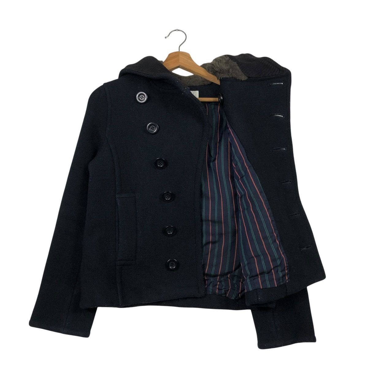 Issey Miyake 🔥VINTAGE WOOL JACKET BIKER SUNAOKUWAHARA BLANKET FUR HOODIE Size US S / EU 44-46 / 1 - 12 Thumbnail