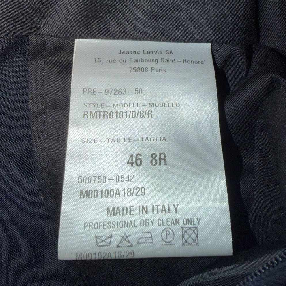 Lanvin Lanvin Navy Wool Dress Pants Size US 32 / EU 48 - 4 Thumbnail