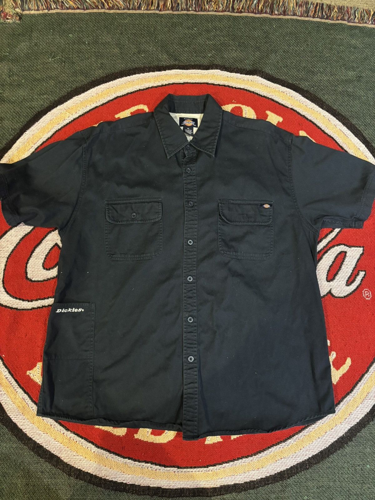 Dickies Vintage Dickies Motorcycle Graphic Button Down Shirt Size US XL / EU 56 / 4 - 4 Thumbnail