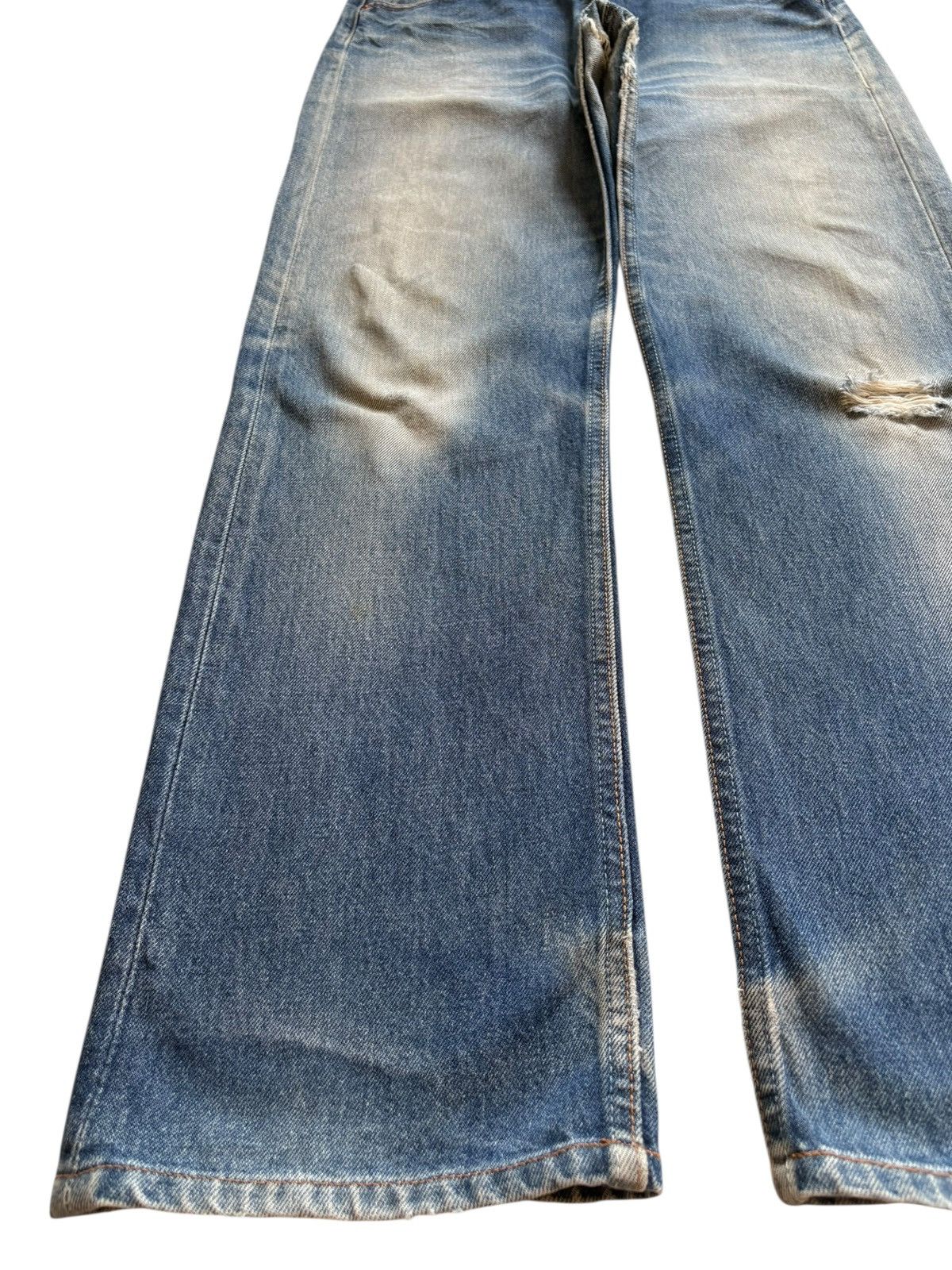 Levi's Vintage 90s Levis 501 Mud Wash Distressed Loose Jeans Size US 33 - 6 Thumbnail