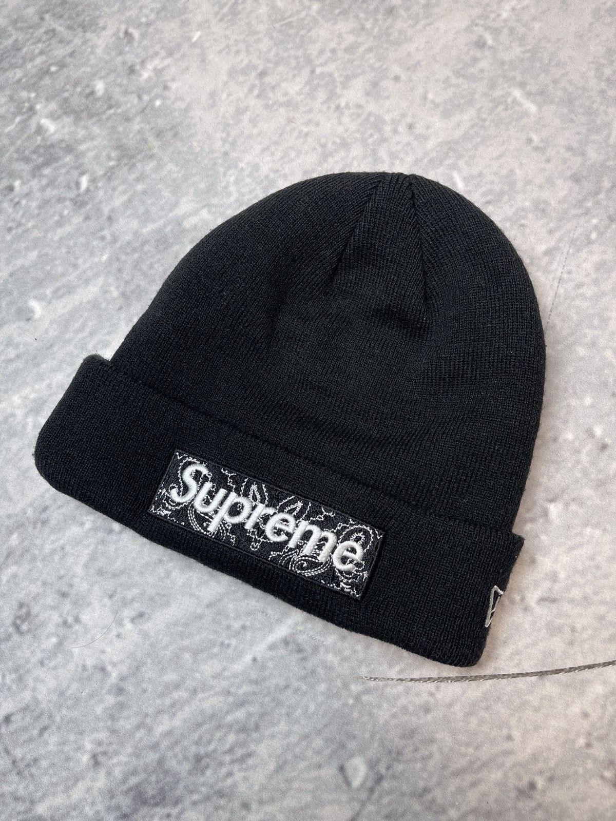 Supreme Bandana Box Logo Beanie | Grailed