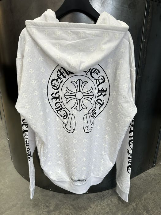 Chrome Hearts Chrome Hearts Plus Cross All Over Print Zip Up Hoodie