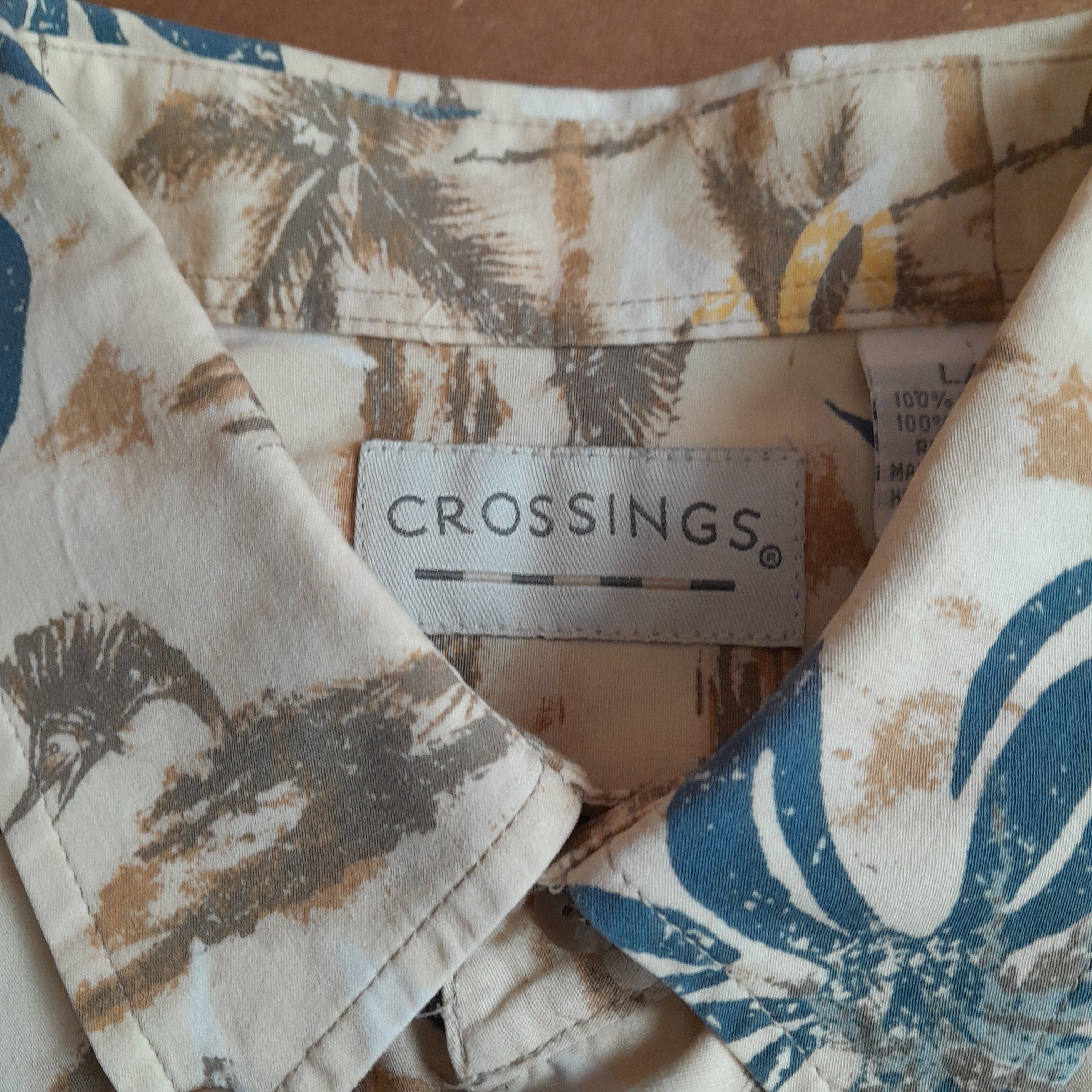 Other Crossings Men’s Polo Floral Shirt Multi-Color 100% Cotton Size US L / EU 52-54 / 3 - 2 Thumbnail
