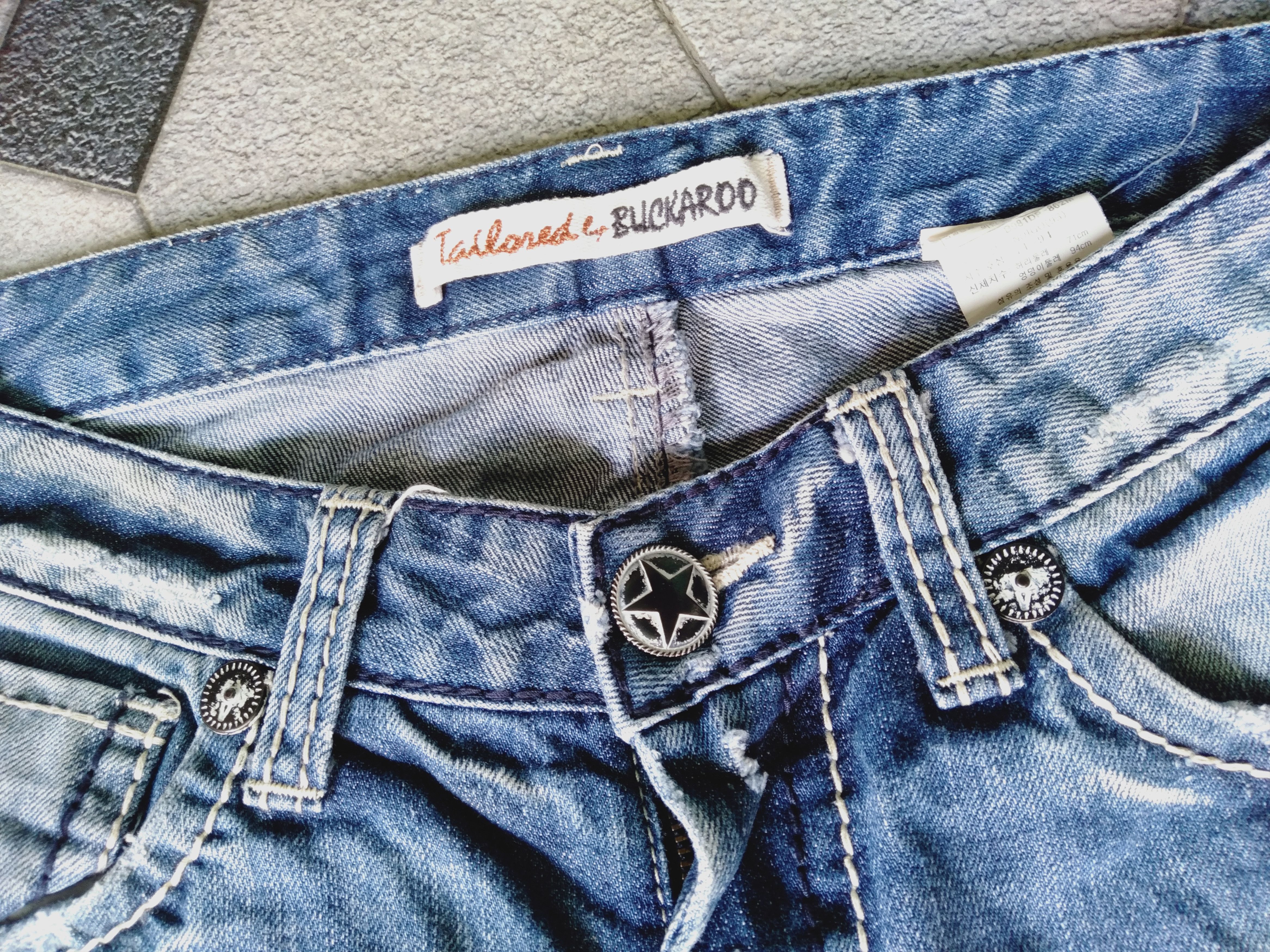 Isamu Katayama Backlash Vintage Buckaroo Distressed Flare Denim - Y2K Style Size US 31 - 3 Thumbnail