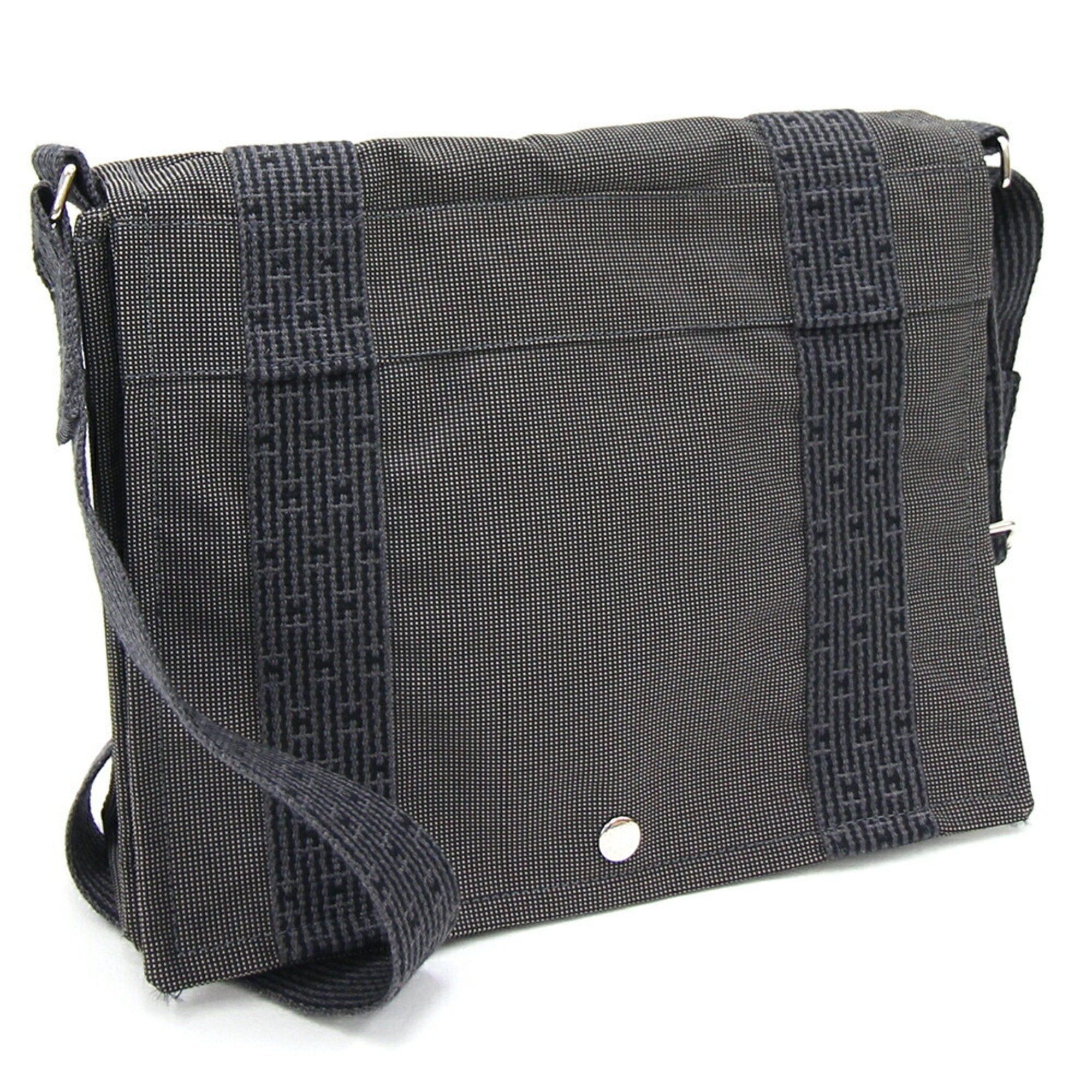 image of Hermes Shoulder Bag Ale Line Basas Pm Gray Canvas Men Women in Grey
