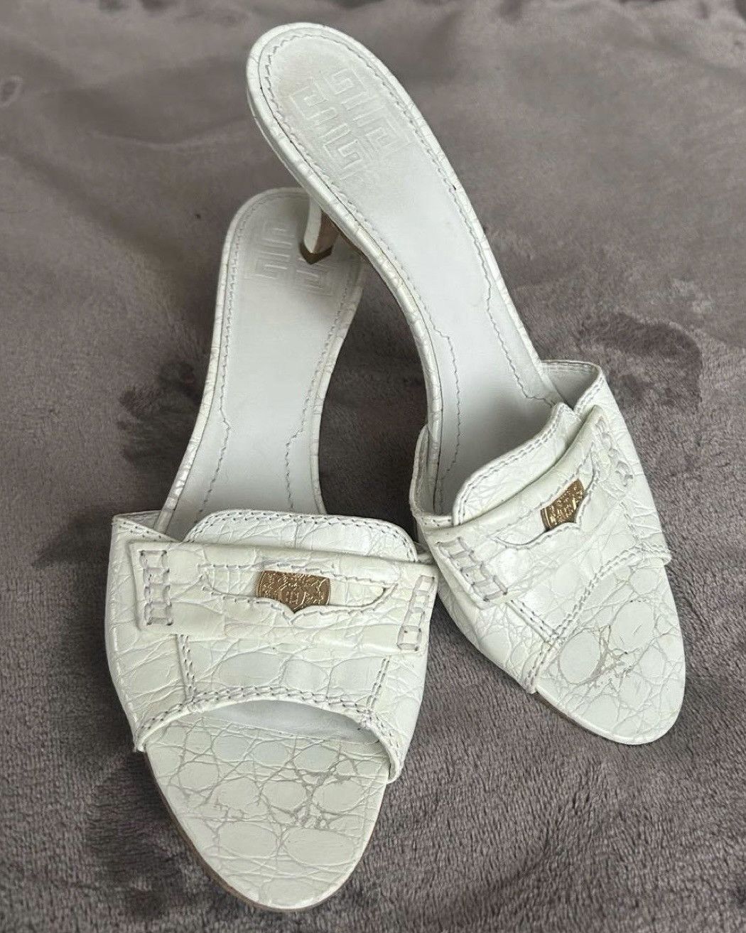 Givenchy × Vintage Givenchy leather mules Size US 9 / IT 39 - 1 Thumbnail