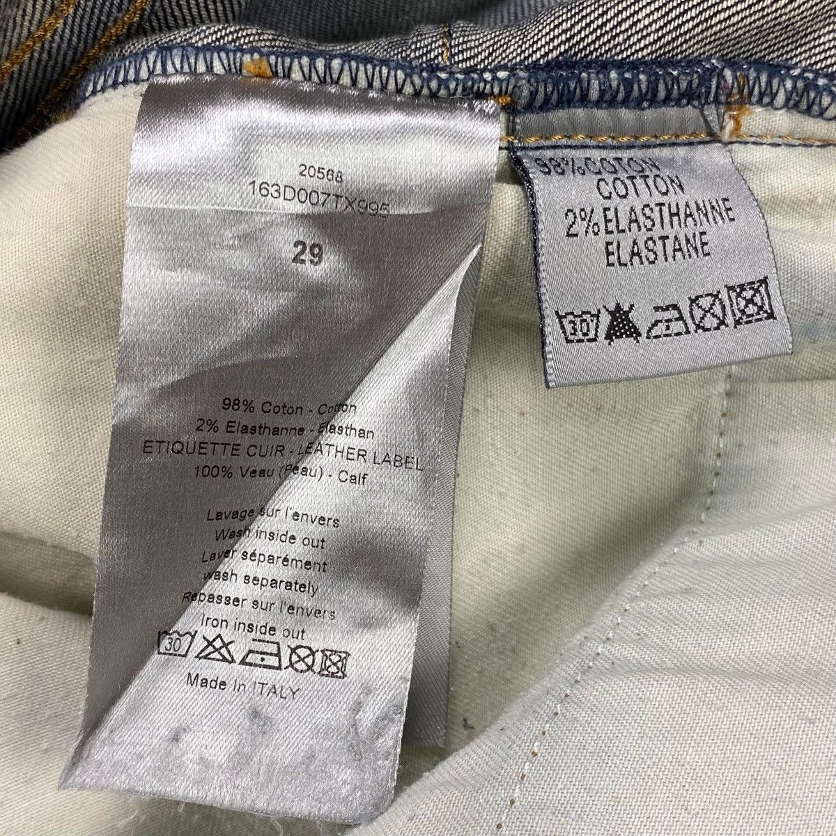 Dior FW2011 Kris Van Assche ‘JAKE’ Slim Stretch Denim Jeans Size US 29 - 10 Thumbnail