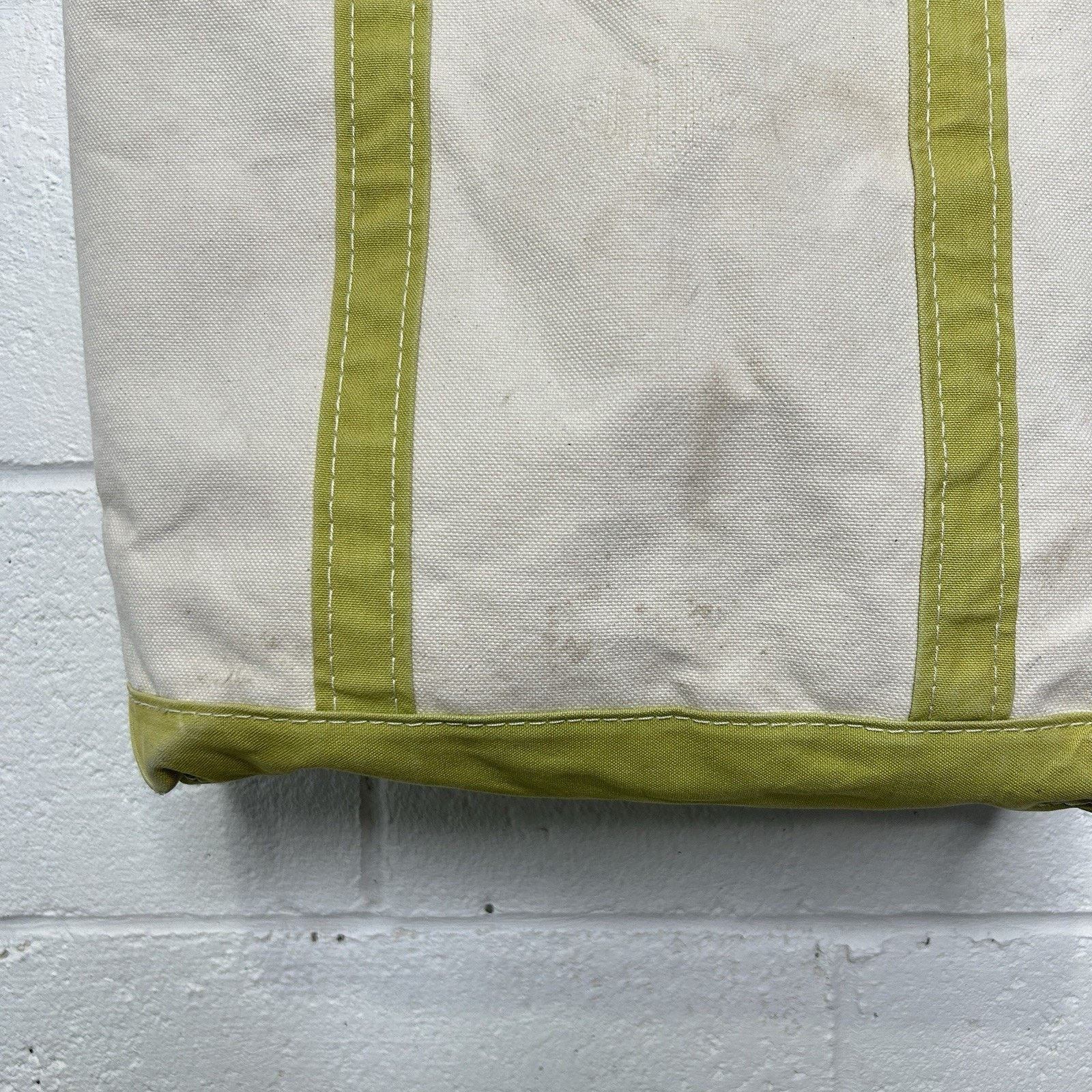 L.L. Bean Vintage L.L. Bean Boat and Tote Bag USA "Lime Green" Medium Size ONE SIZE - 7 Thumbnail