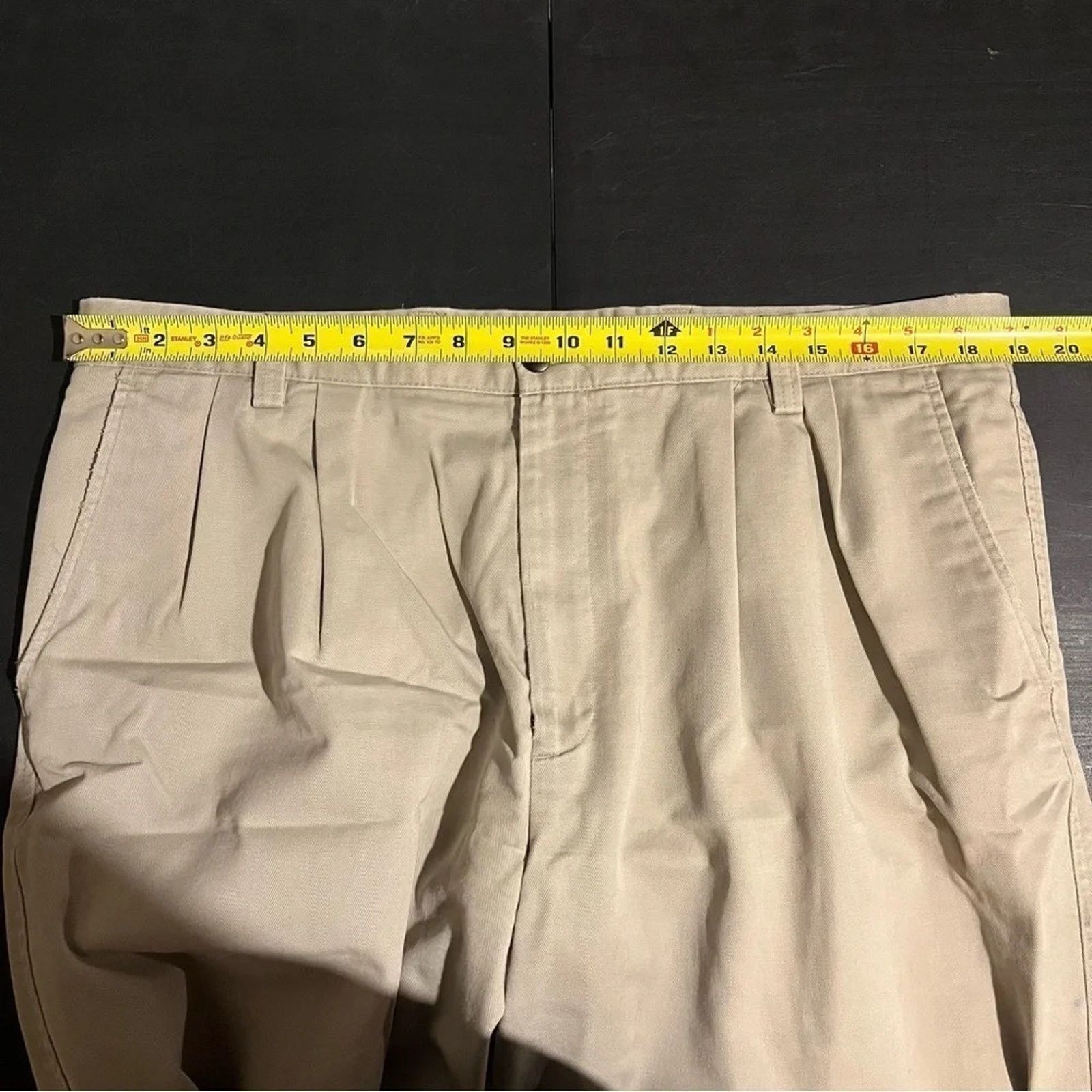 Dockers Dockers Recode Khaki Pleated Cotton Chinos 38x34 Office Size US 38 / EU 54 - 8 Thumbnail
